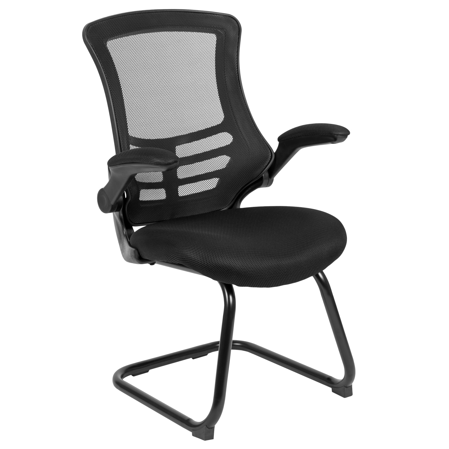 Flash Furniture Mid Back Mesh Side Reception Chair BlackBlack PopularChairscom
