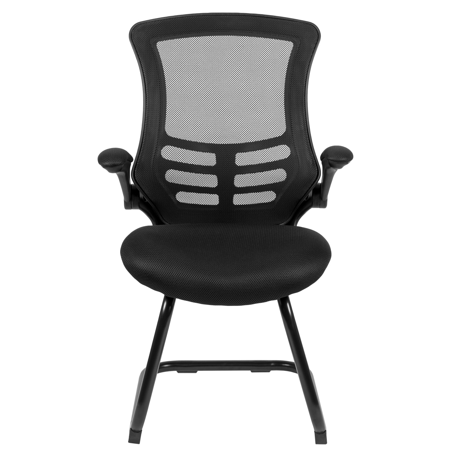 Flash Furniture Mid Back Mesh Side Reception Chair BlackBlack PopularChairscom