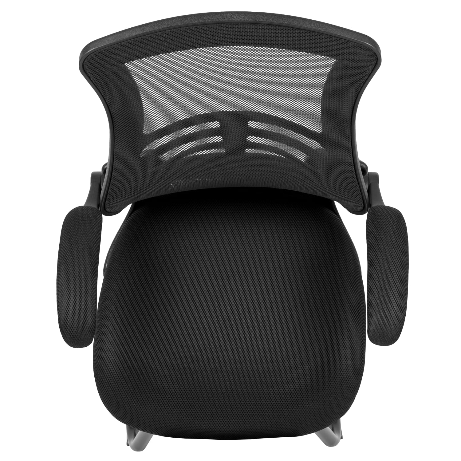 Flash Furniture Mid Back Mesh Side Reception Chair BlackBlack PopularChairscom