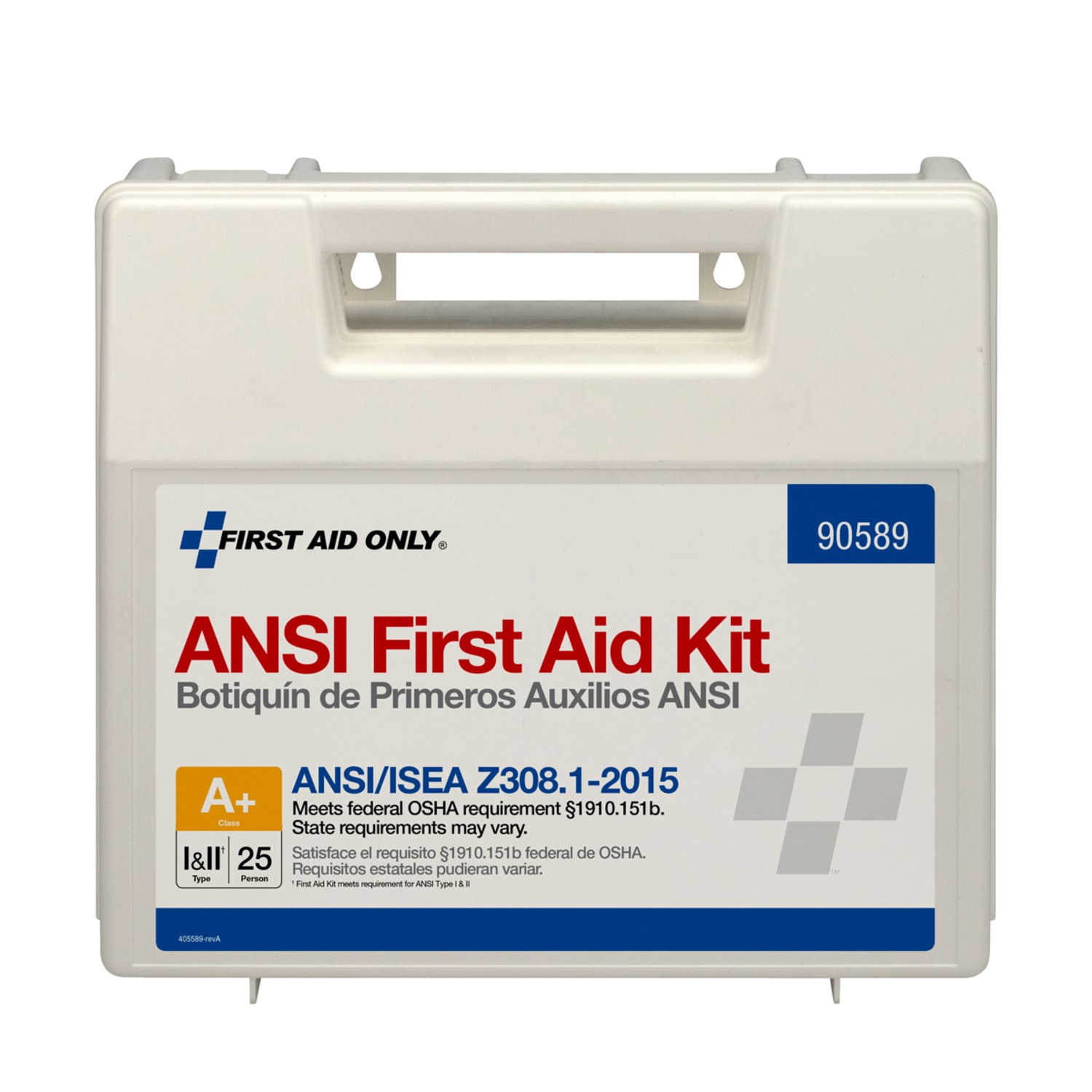 First Aid Only 25-Person Bulk Plastic First Aid Kit - ANSI Compliant - 141 x Piece(s) For 25 x Individual(s) - 1 Each - Image 4