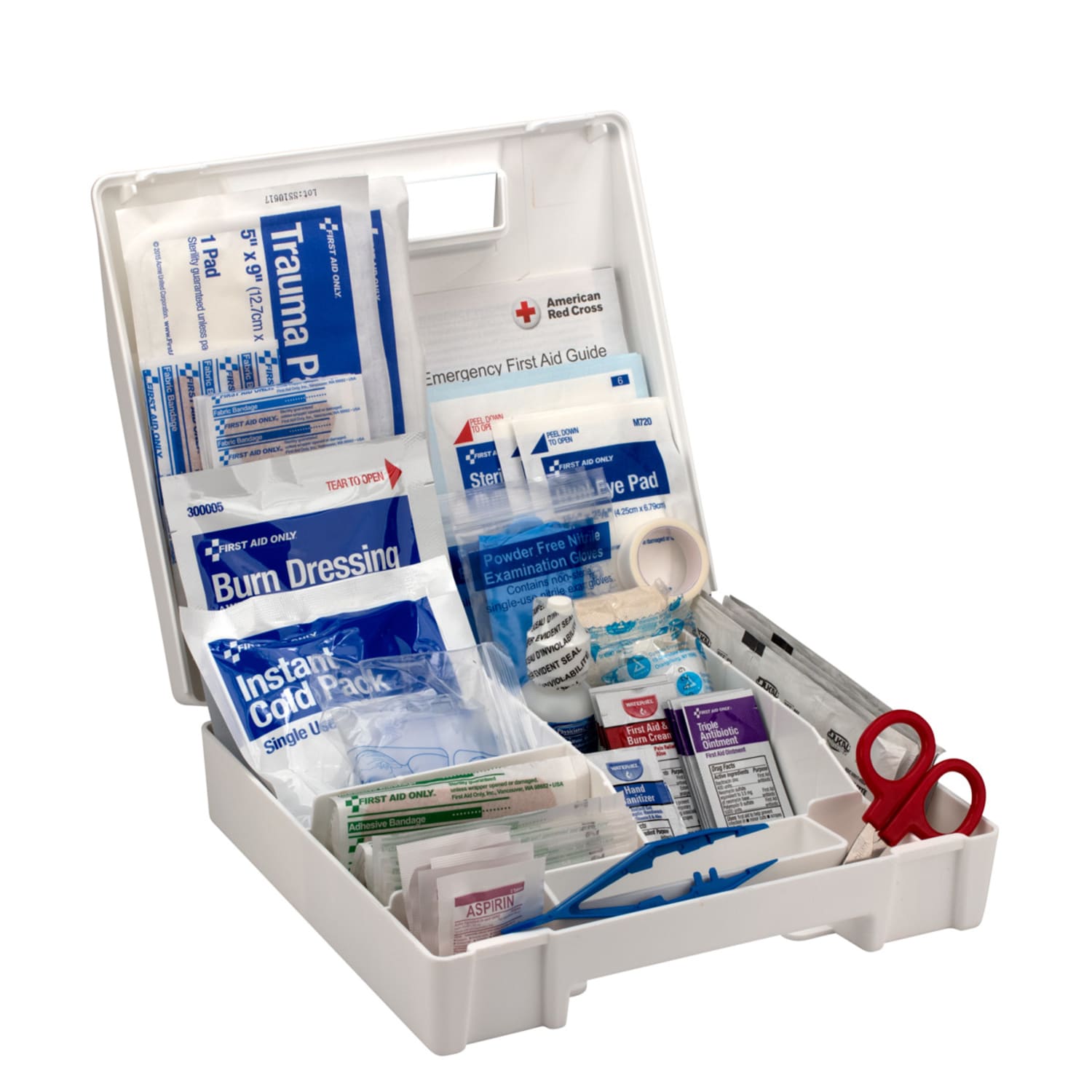 First Aid Only 25-Person Bulk Plastic First Aid Kit - ANSI Compliant - 141 x Piece(s) For 25 x Individual(s) - 1 Each - Image 5