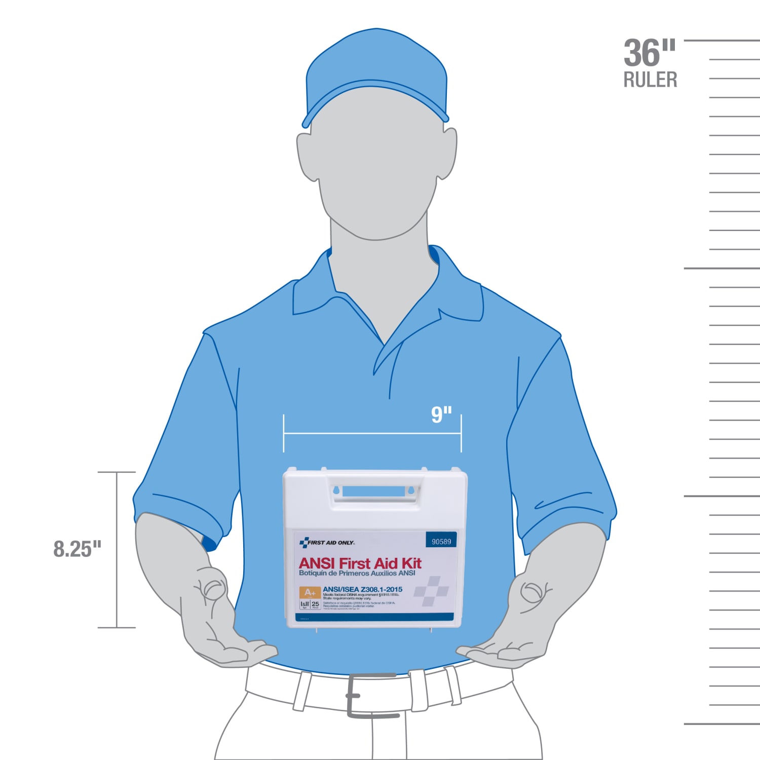 First Aid Only 25-Person Bulk Plastic First Aid Kit - ANSI Compliant - 141 x Piece(s) For 25 x Individual(s) - 1 Each - Image 6