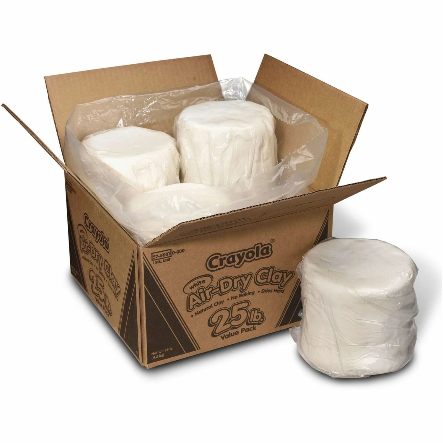 Crayola Air-Dry Clay, White, 25 Lb - Image 3
