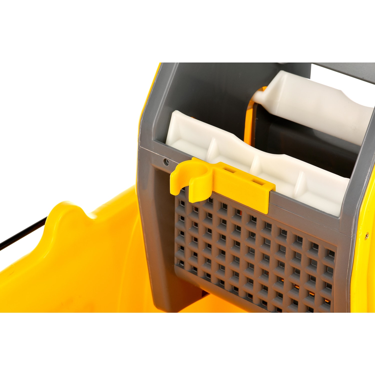 Alpine Industries 36-Quart Mop Buckets With Down Press Wringers, Yellow, Pack Of 2 Buckets - Image 6