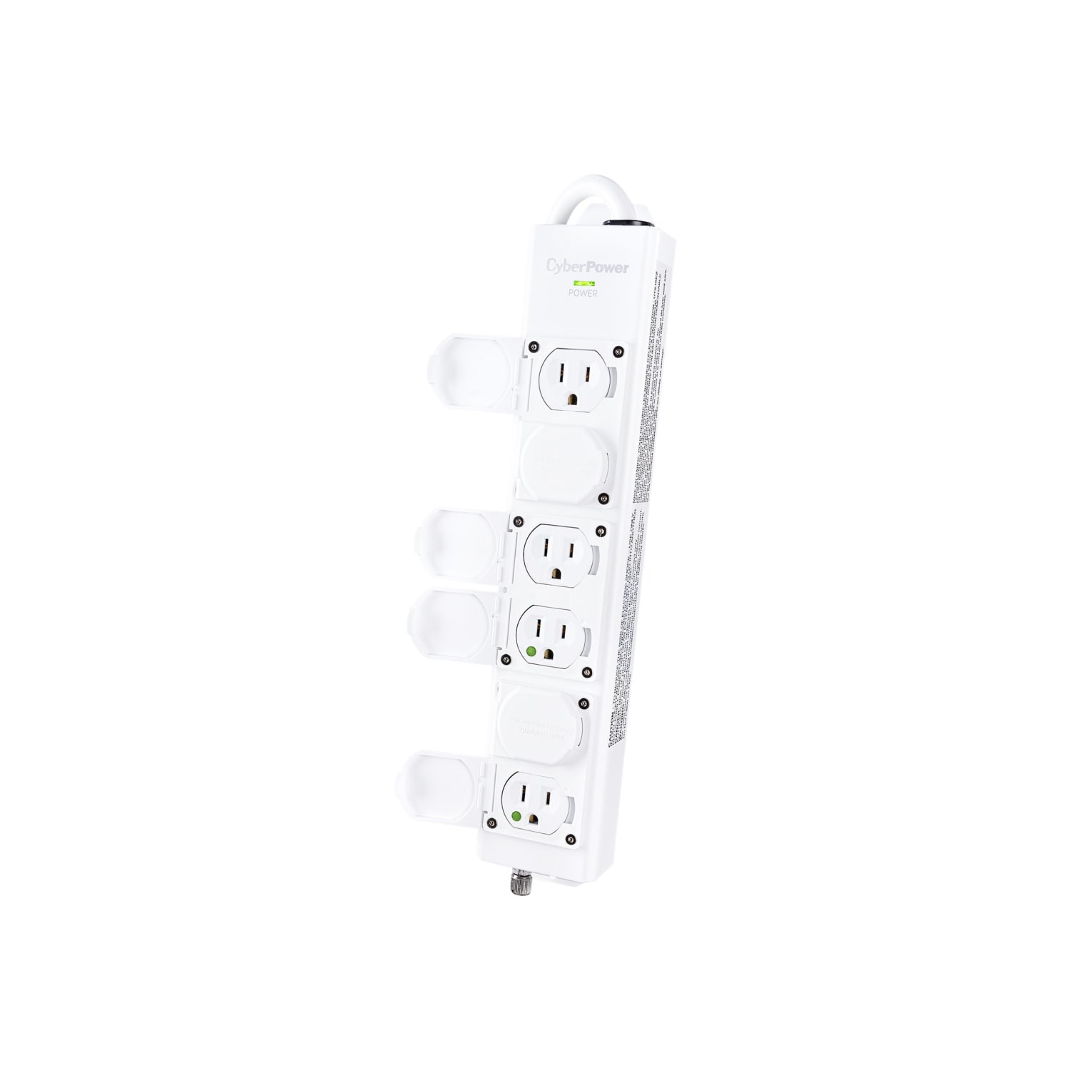 CyberPower Medical Grade MPV615P - Power strip - AC 100-125 V - input: NEMA 5-15P - output connectors: 6 (6 x NEMA 5-15R) - 16.4 ft cord - Image 3
