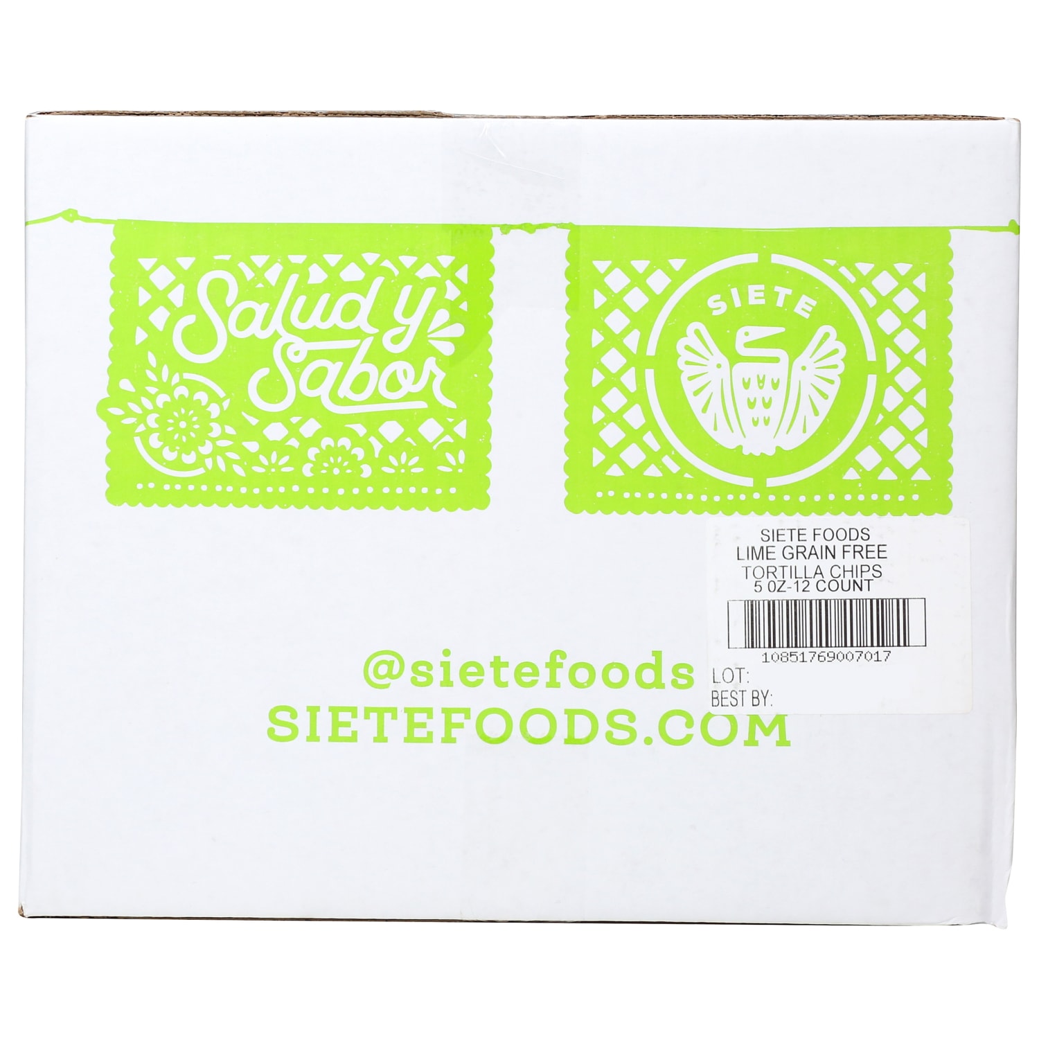 Siete Tortilla Chips, Lime, 5 Oz, Total Qty 12 - Image 5