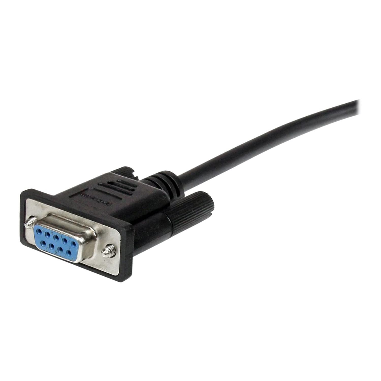 StarTech.com 0.5m Black Straight Through DB9 RS232 Serial Cable - DB9 RS232 Serial Extension Cable - Male to Female Cable - MXT10050CMBK