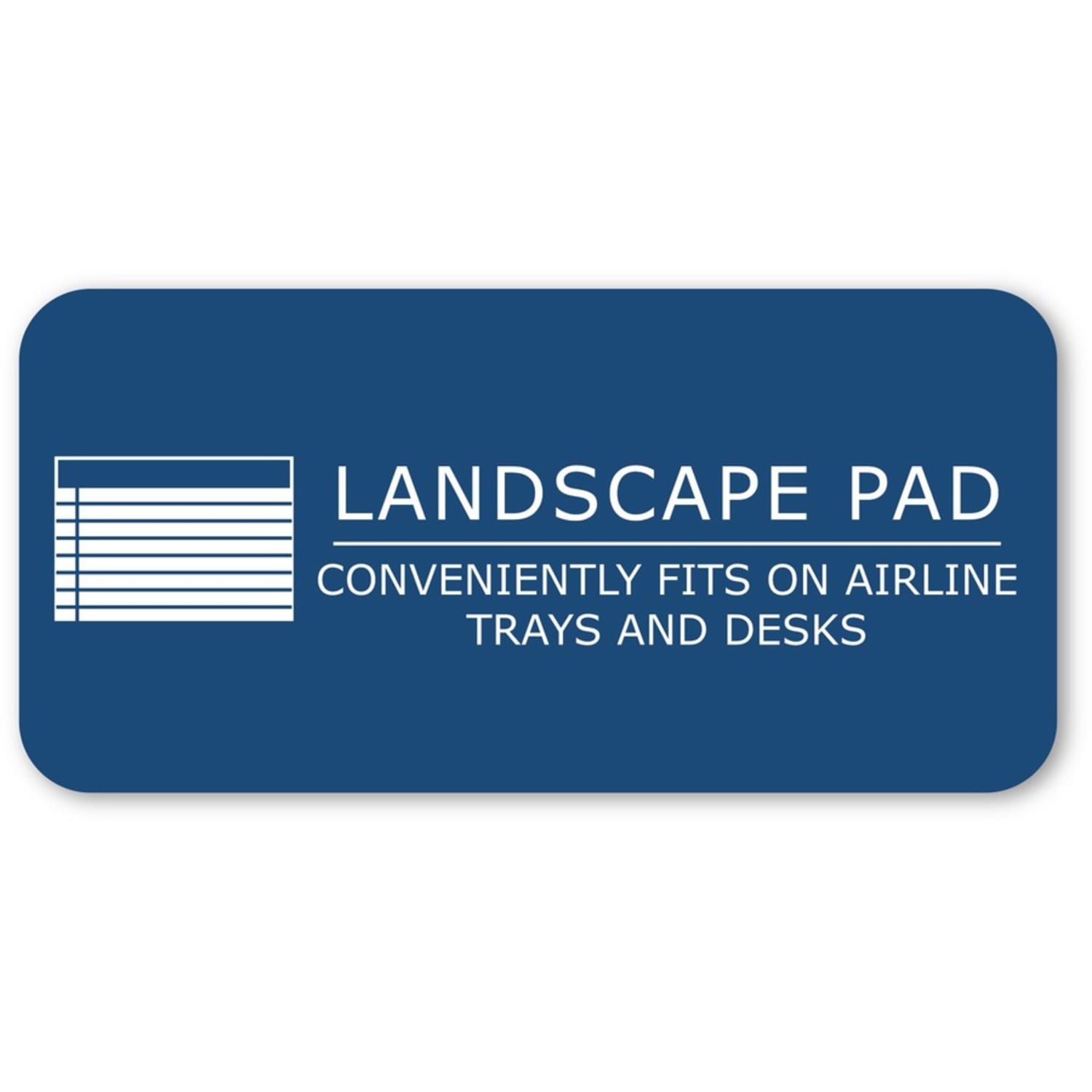 WIDE Landscape Format Writing Pad, Medium/College Rule, 11 x 9.5, White, 40 Sheets - Image 5