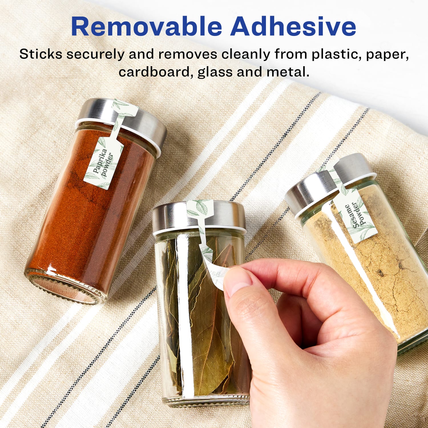 Avery Removable Labels With Sure Feed, 94749-RMP25, Barbell, 1/2in x 2-1/2in, White, Pack Of 1,125 Labels - Image 3