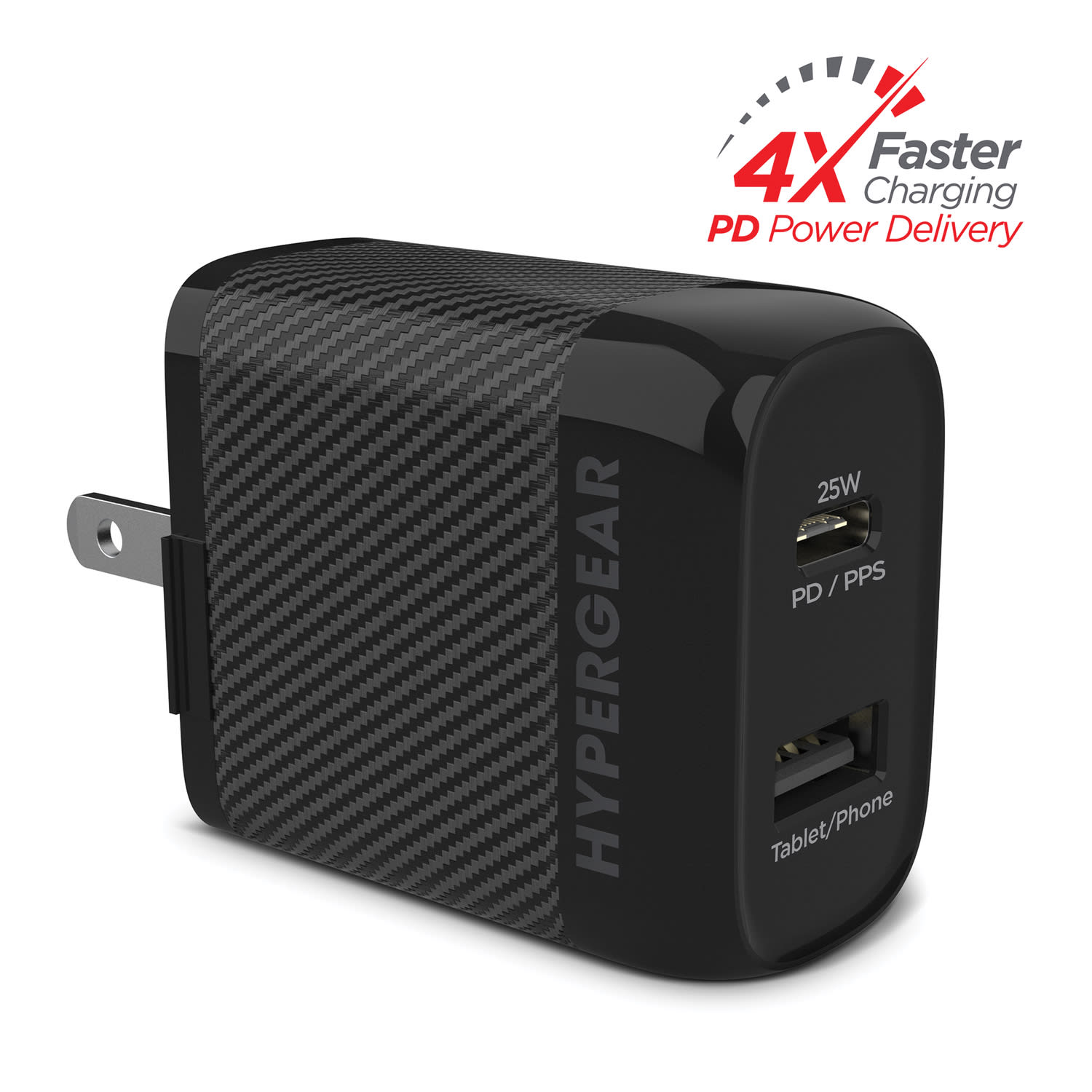 HyperGear SpeedBoost PD Dual-Output USB Wall Charger For iPhone And Android, Black, HPL15625 - Image 5