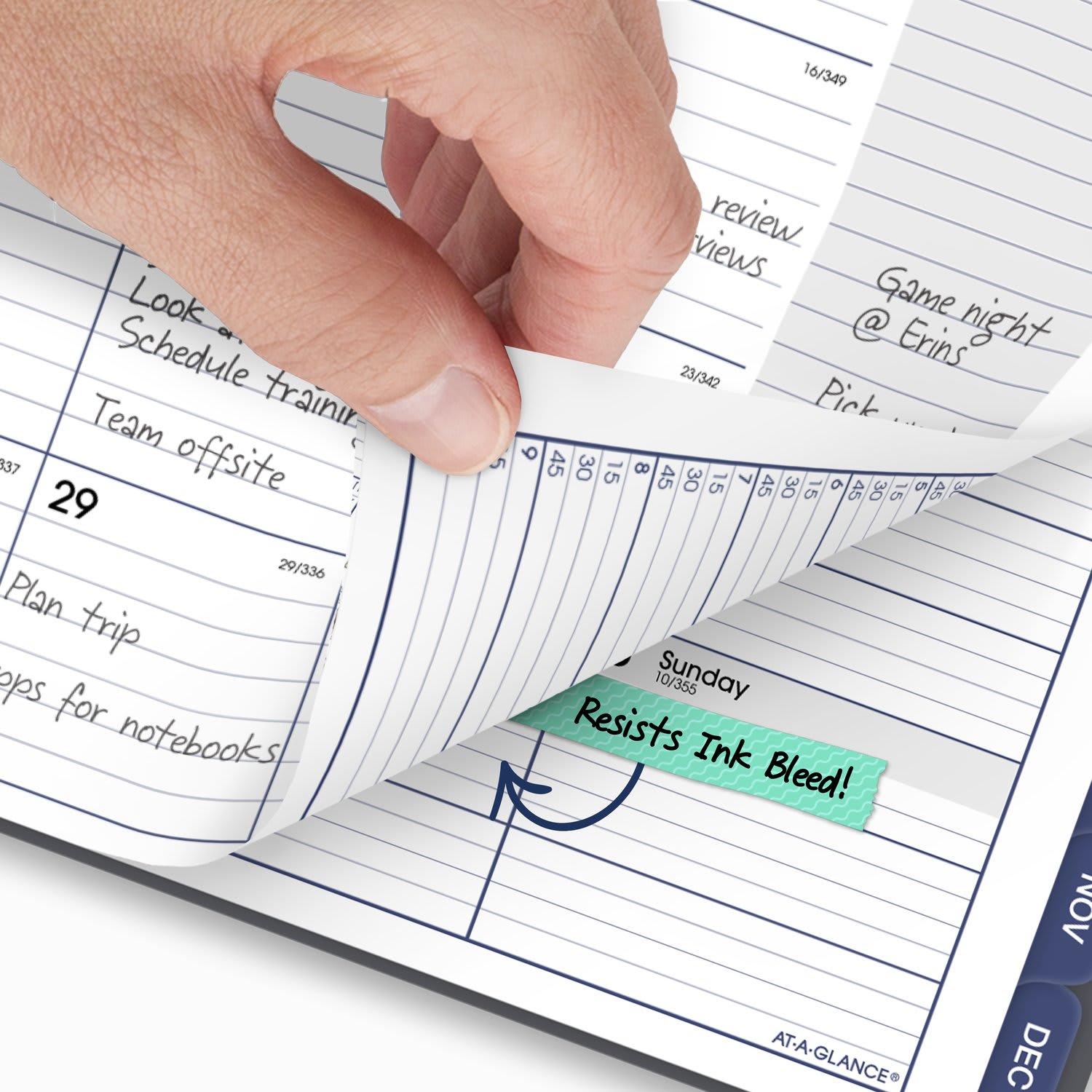 AT-A-GLANCE DayMinder 2027 Weekly Monthly Appointment Book Planner, Gray, Large, 8 1/2in x 11in - Image 5