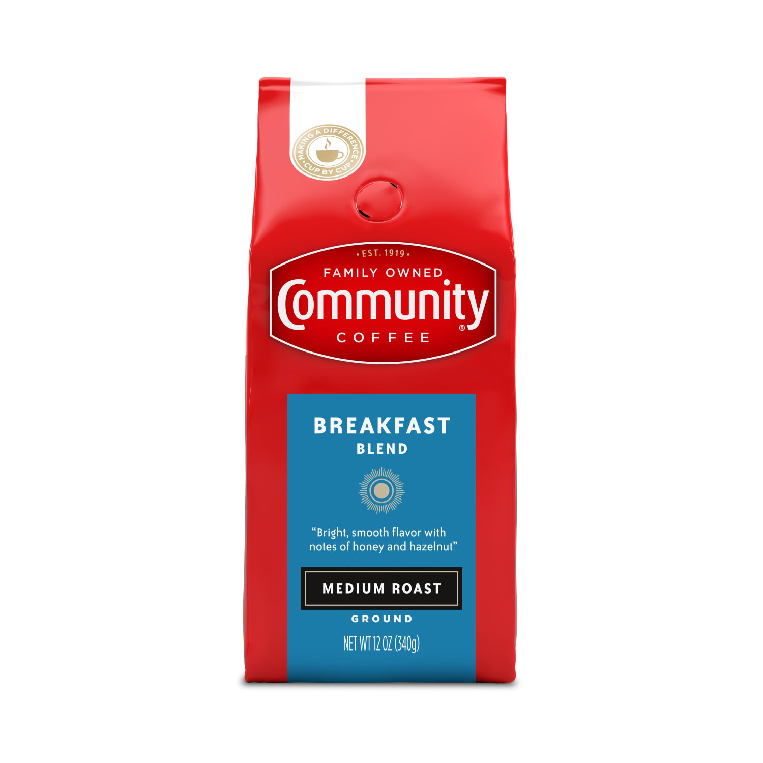 Community Coffee Arabica Ground Coffee, Breakfast Blend, 12 Oz Per Bag, Carton Of 6 Bags - Image 3