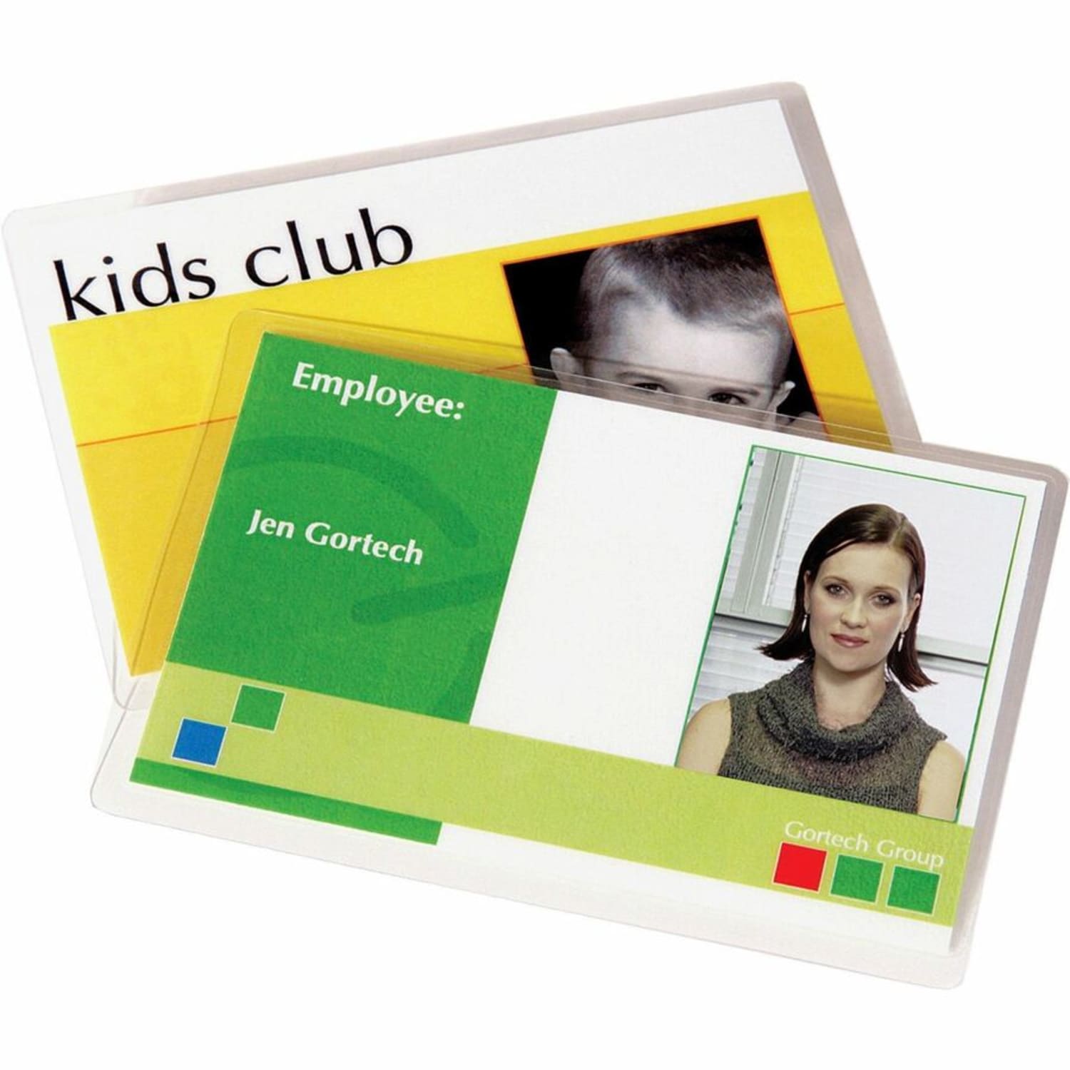 Fellowes Punched ID Card/Clip Glossy Laminating Pouches - Laminating Pouch/Sheet Size: 3.88inx 5 mil Thickness - Glossy -  - 52033 - Image 5
