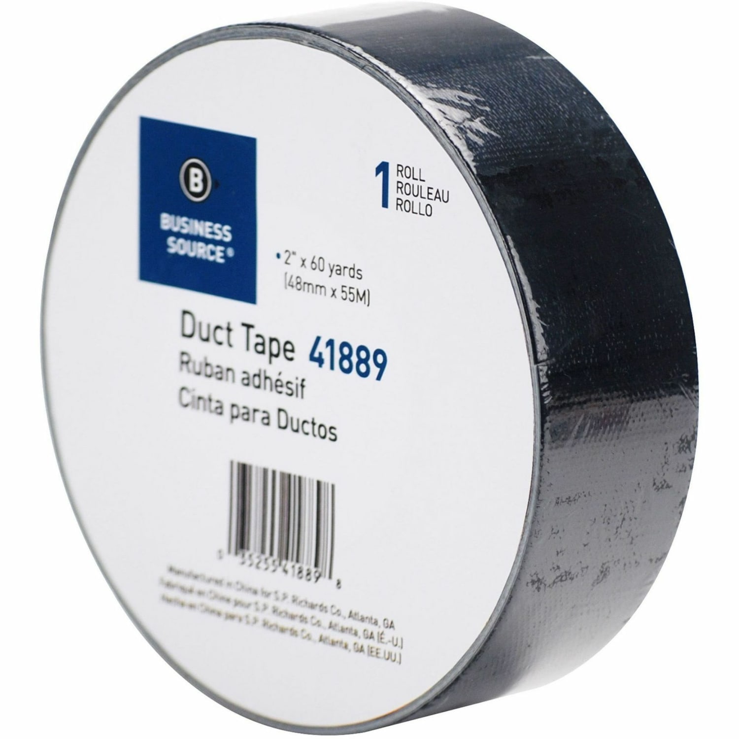 Business Source General-purpose Duct Tape - 60 yd Length x 2in Width x 9 mil Thickness - Black - For Indoor, Outdoor, General Purpose, Wrapping, Sealing - 1 Roll - Image 5