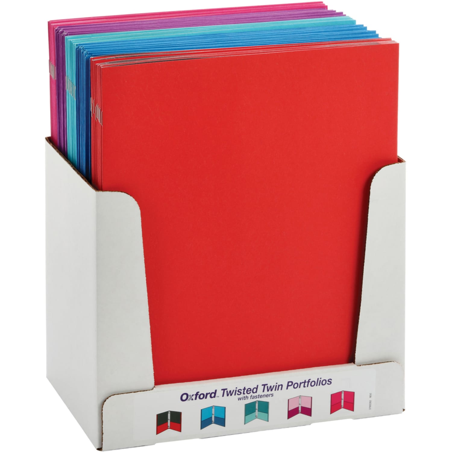Oxford Letter Recycled Pocket Folder, 8 1/2in x 11in, 100 Sheet Capacity, 2 Pocket(s), Assorted, 10% Recycled, 50 / Box, 52076 - Image 3
