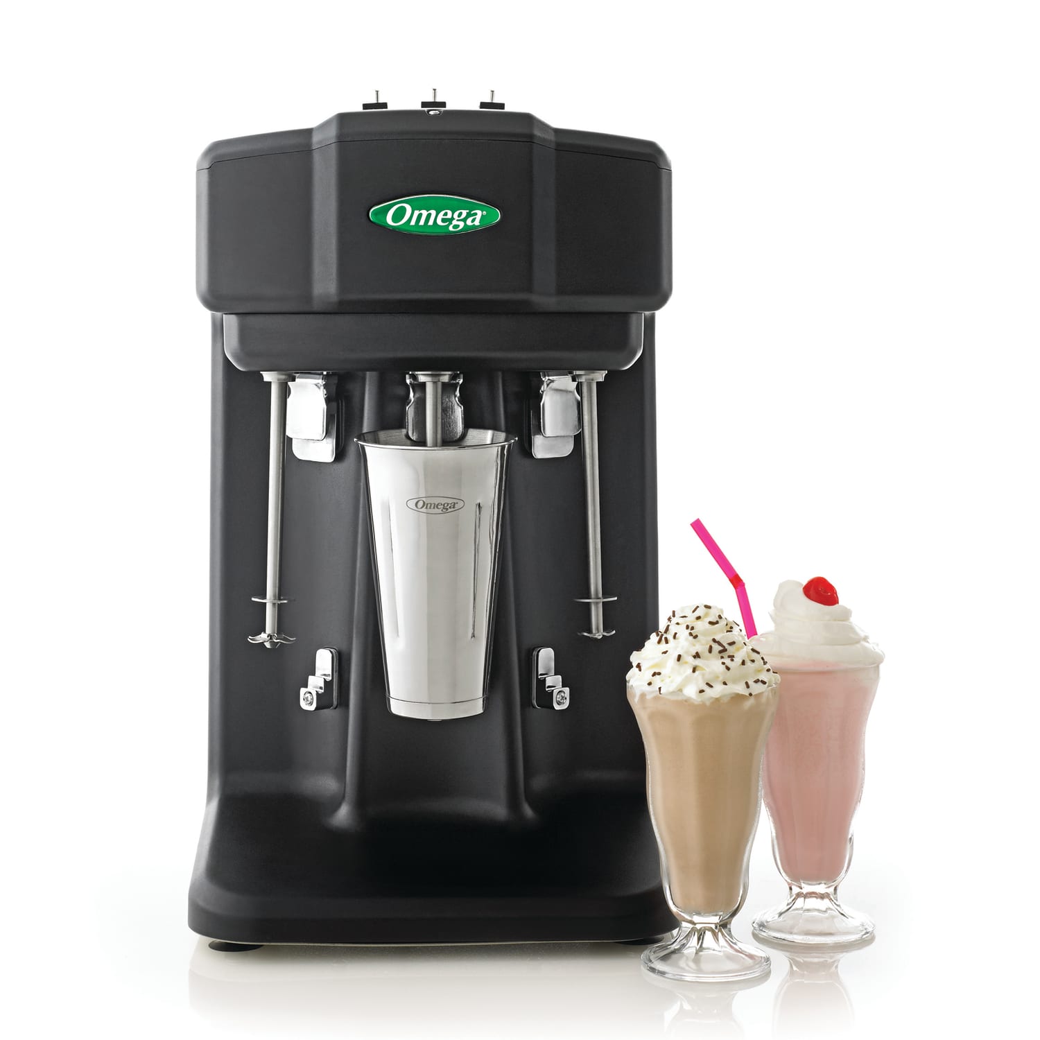 Omega M3000 Triple Spindle Milkshake Maker, Black/Silver - Image 4