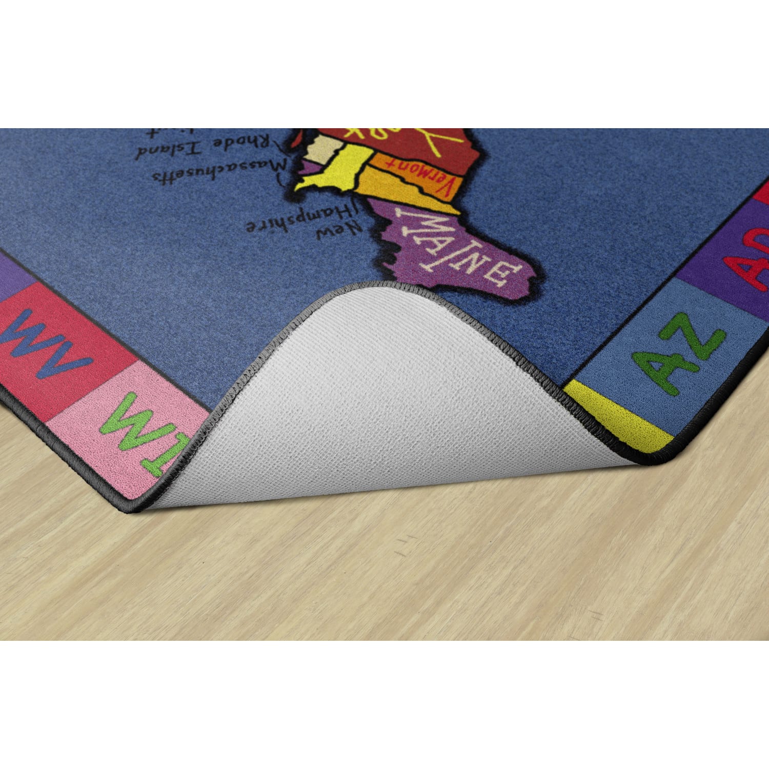 Flagship Carpets My America Doodle Map Rug, 7ft6inH x 12ftW - Image 4