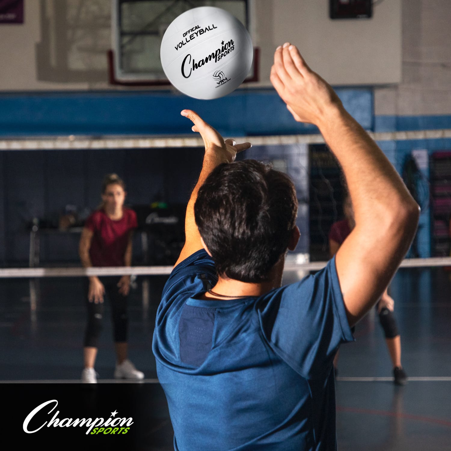 Champion Sports Rubber Volleyballs, Official Size, White, Pack Of 3 Balls - Image 6