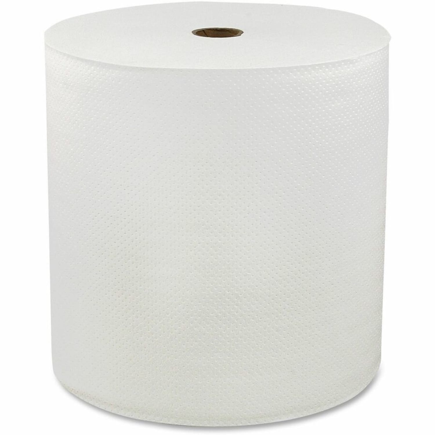 Genuine Joe 1-Ply Non- Hardwound Paper Towels, 850ft Per Roll, Pack Of 6 Rolls - Image 6