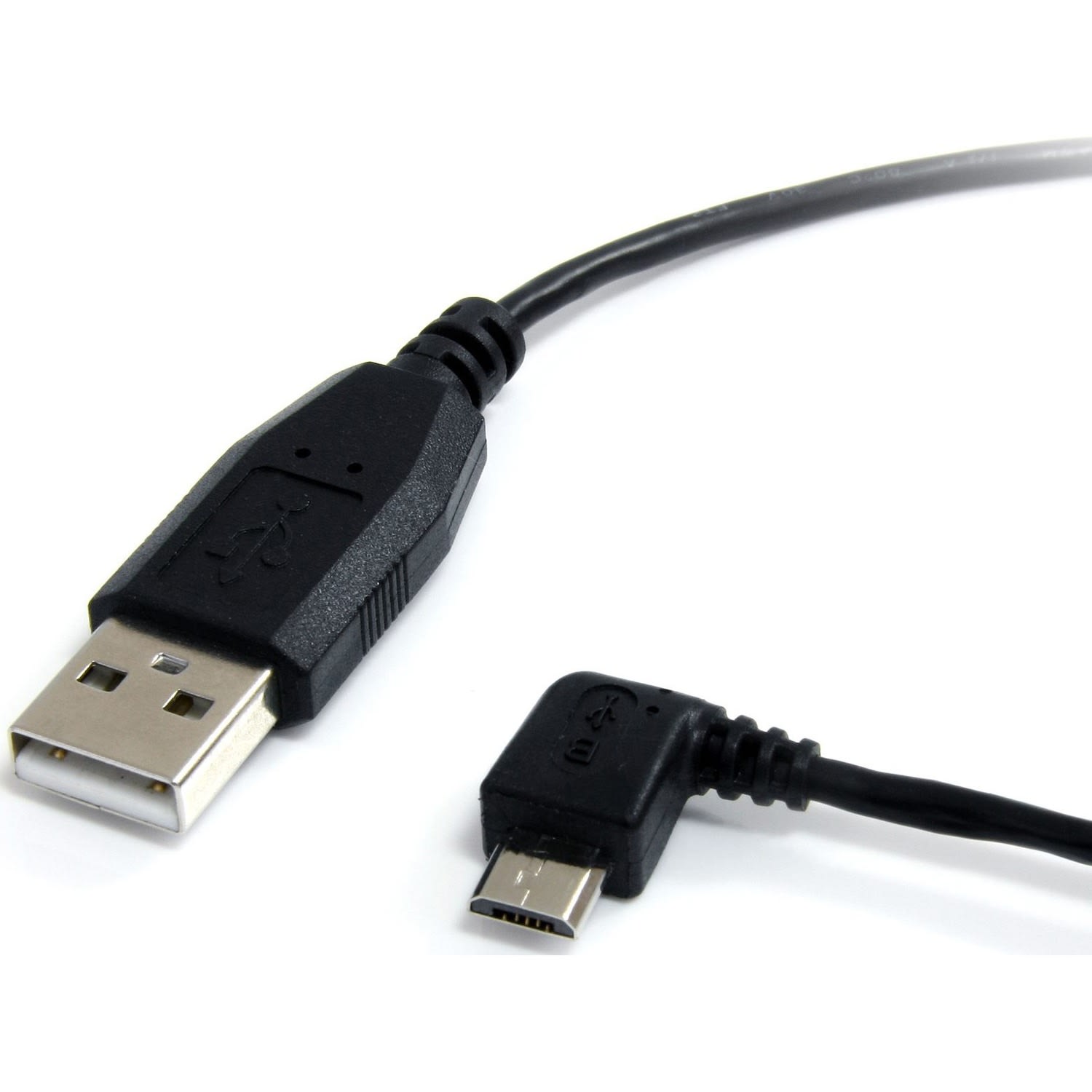 StarTech.com 1 ft Micro USB Cable - A to Left Angle Micro B - Charge or sync your Micro-B USB devices with the cable out of the way - Image 6