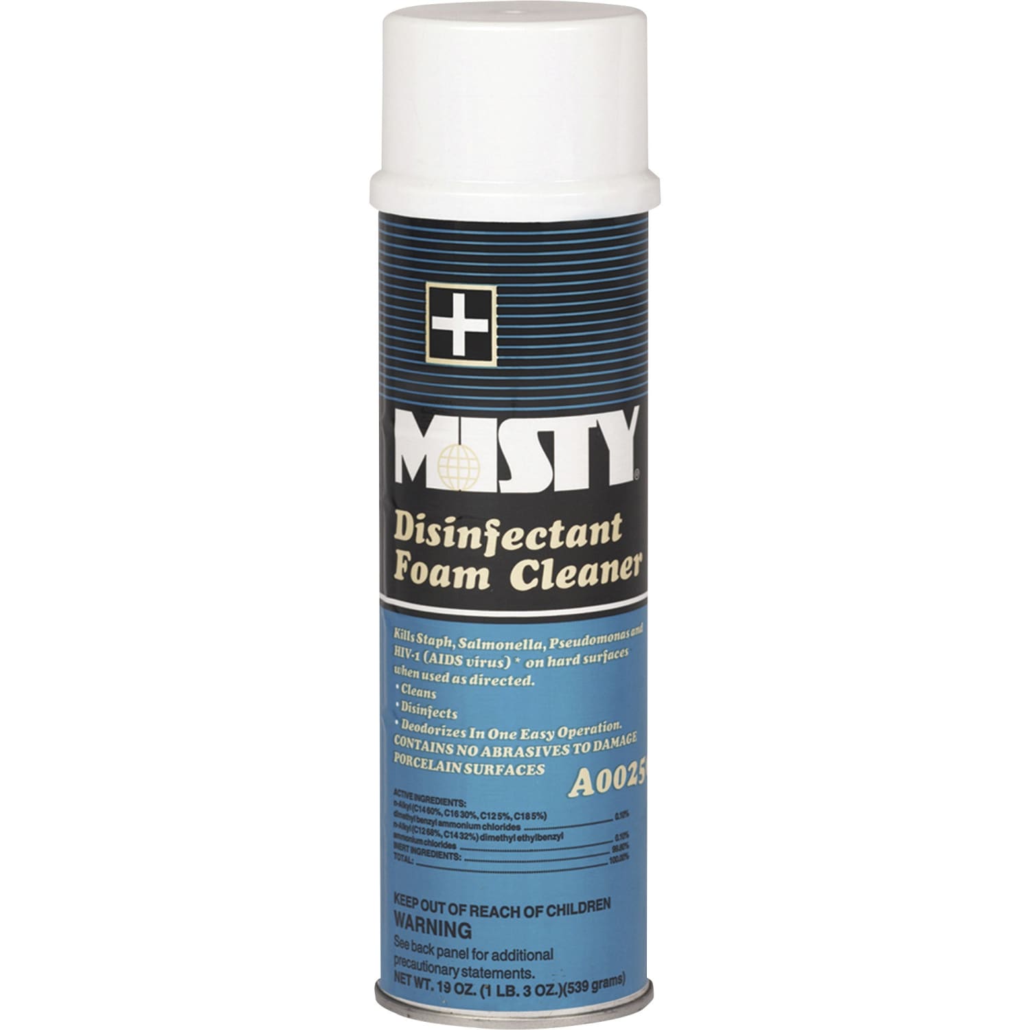 MISTY Disinfectant Foam Cleaner - Concentrate - 19 fl oz (0.6 quart) - Clean Scent Width - 12 / Carton - Disinfectant, Deodorize - Image 3