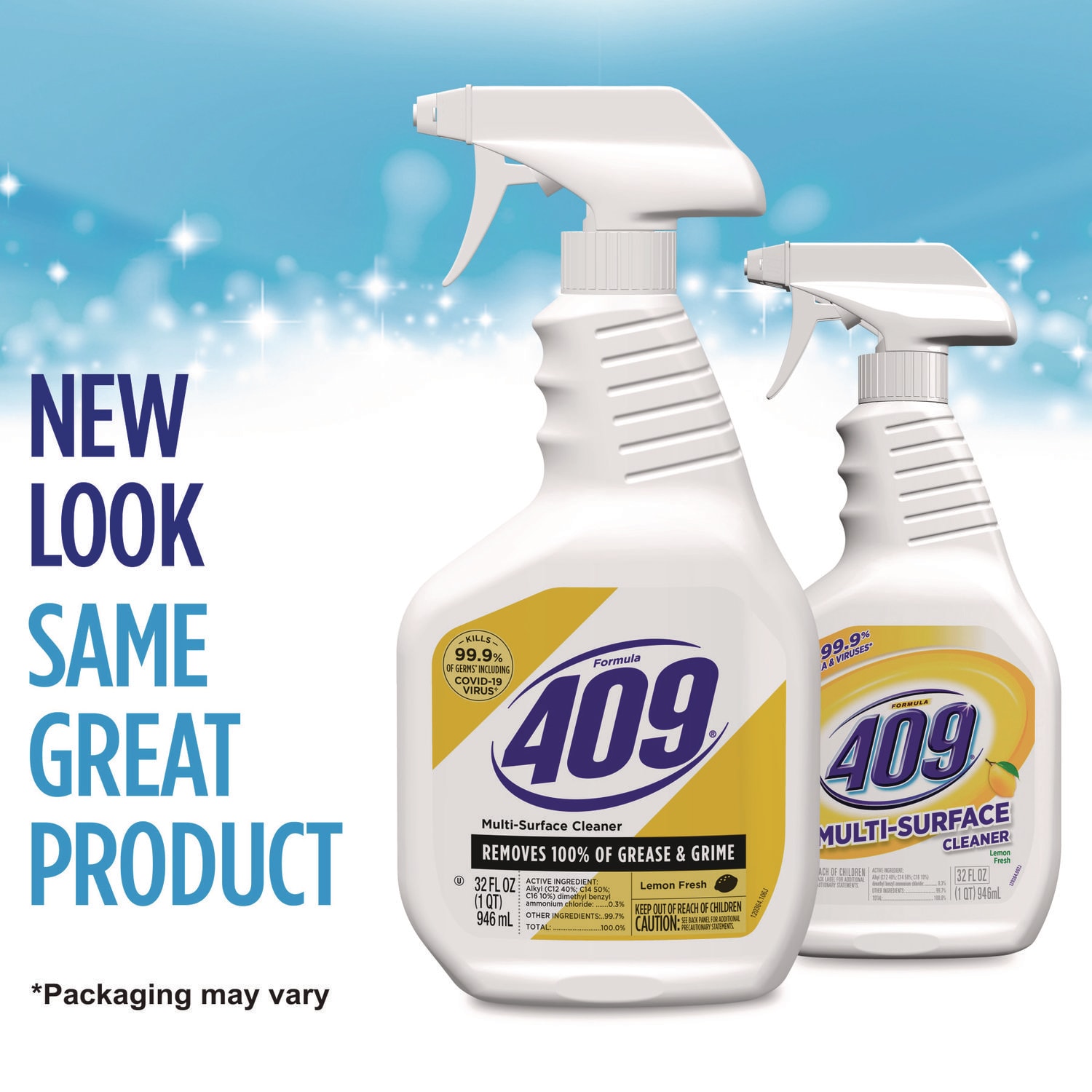 Formula 409 Multi-Surface Cleaner, Lemon, 32 oz Spray Bottle, 9/Carton - Image 3