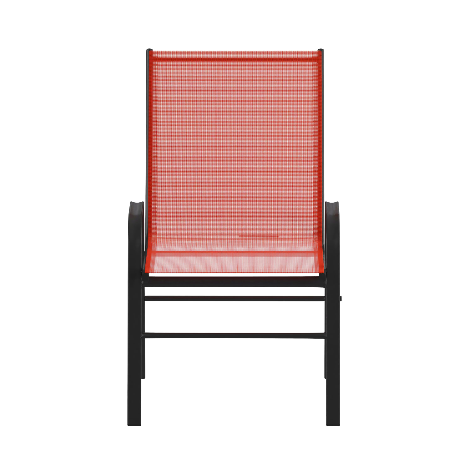 Flash Furniture Brazos Series Outdoor Furniture Stack Chairs RedBlack Pack Of 4 Chairs PopularChairscom