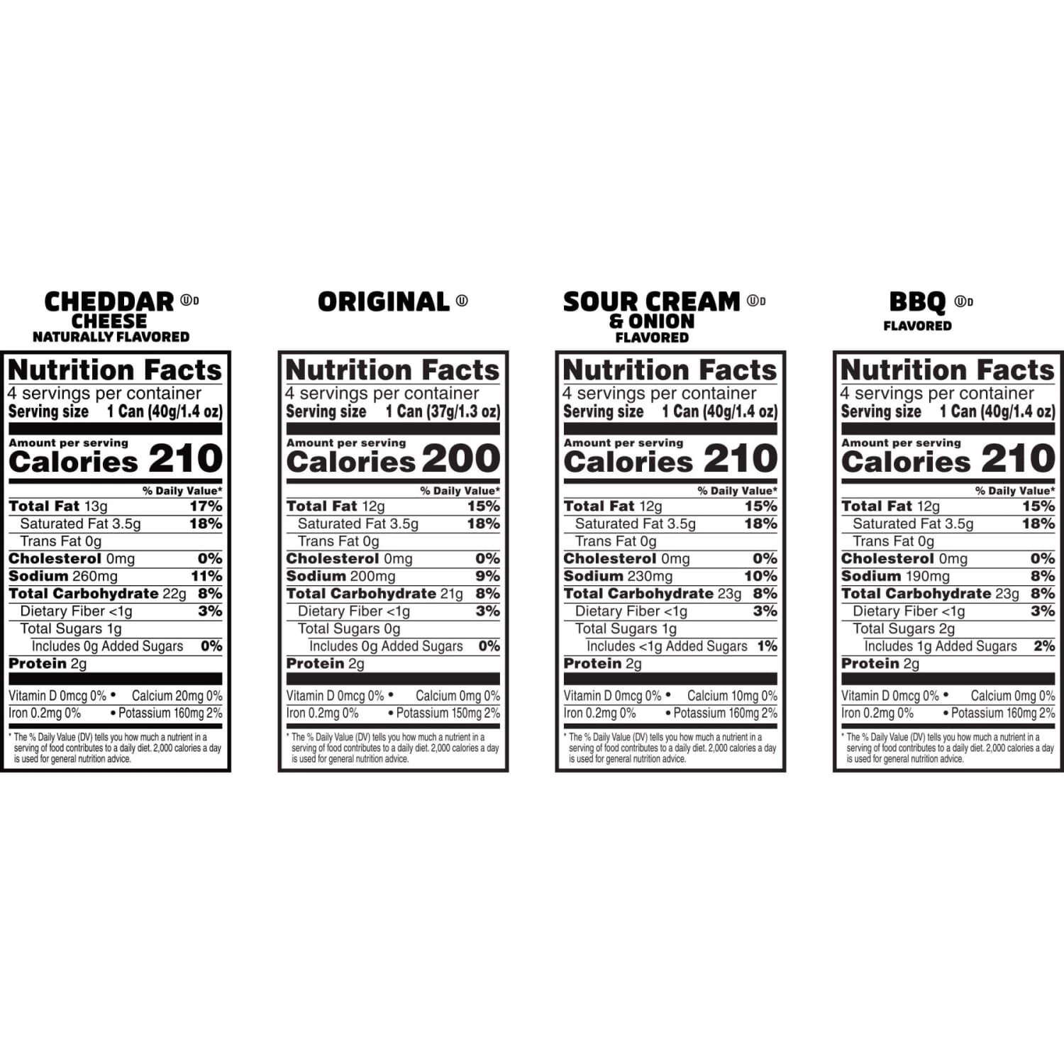 Pringles Potato Crisps Grab And Go Snack Packs, 22 Oz, Pack Of 16 Snack Packs - Image 6