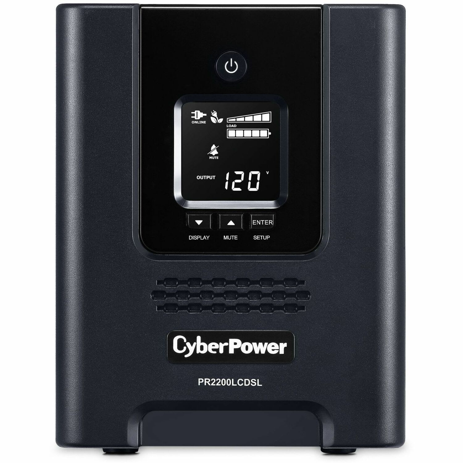 CyberPower PR2200LCDSL Smart App Sinewave UPS Systems - 2070VA/1980W, 120 VAC, NEMA 5-20P, Mini-Tower, Sine Wave, 7 Outlets, LCD- PR2200LCDSL