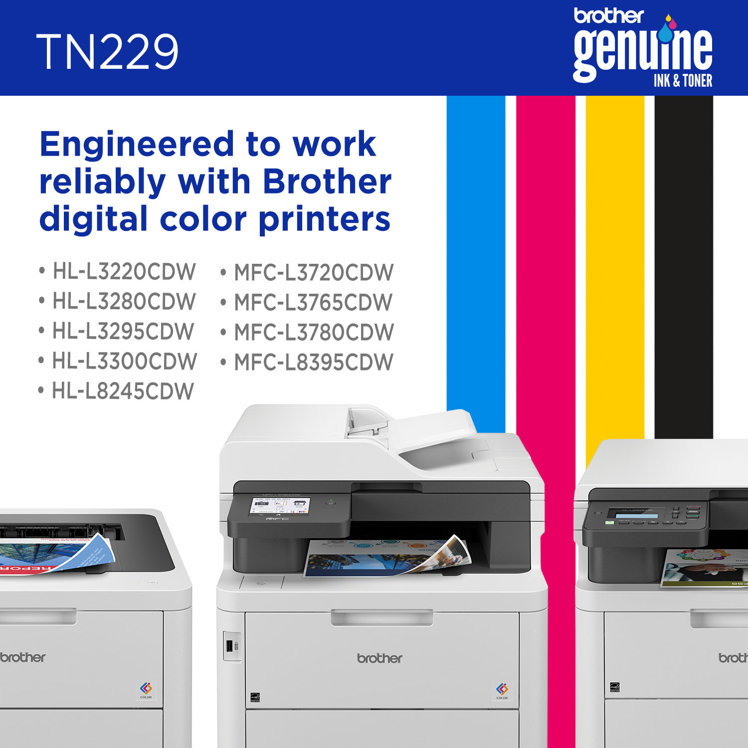 Brother TN229 Black Standard Yield Toner Cartridge (TN229BK) - Image 6