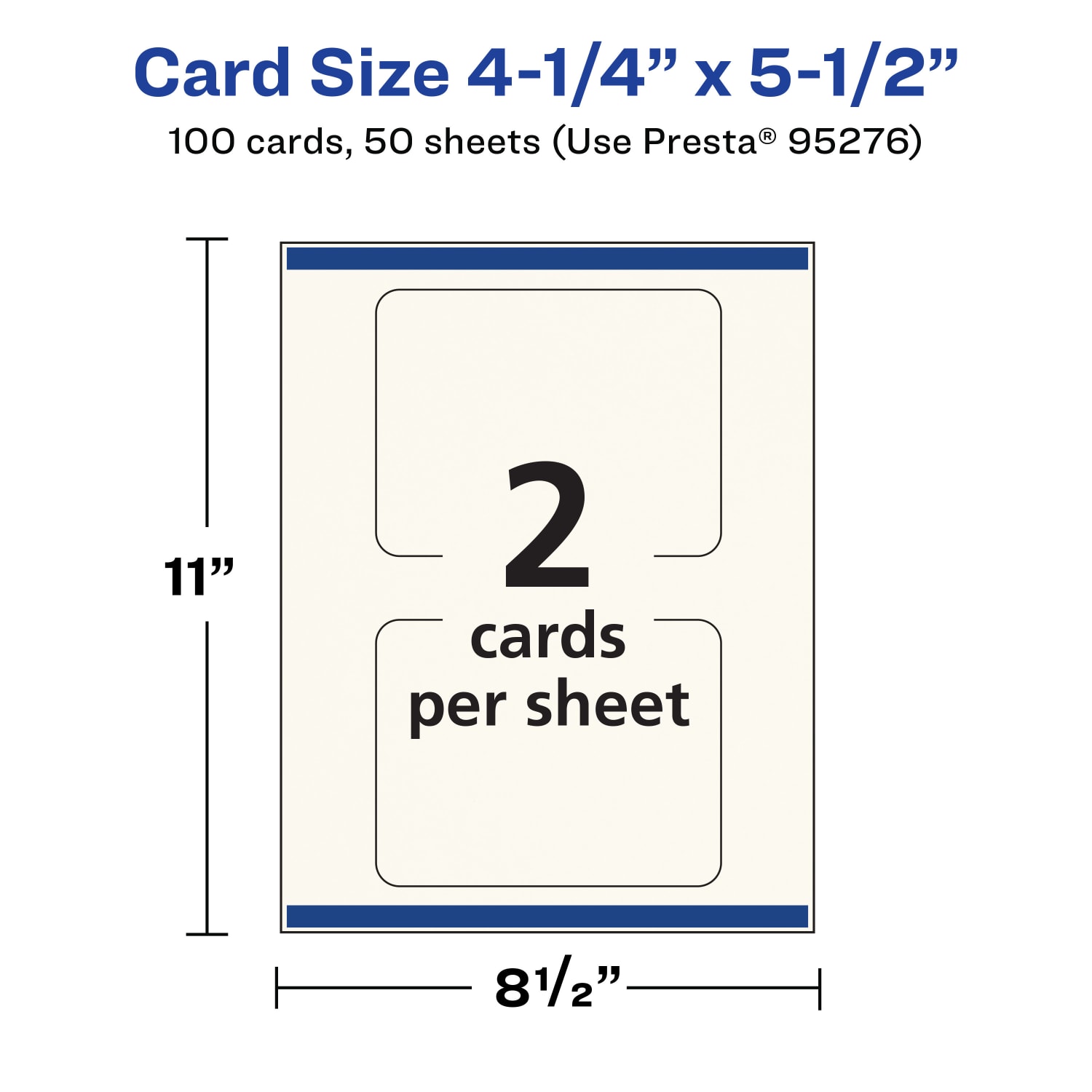 Avery Printable Postcards With Sure Feed Technology, 95276-MIC50, Rectangle Rounded Corner, 4.25in x 5.5in, Matte Ivory, Pack Of 100 - Image 6