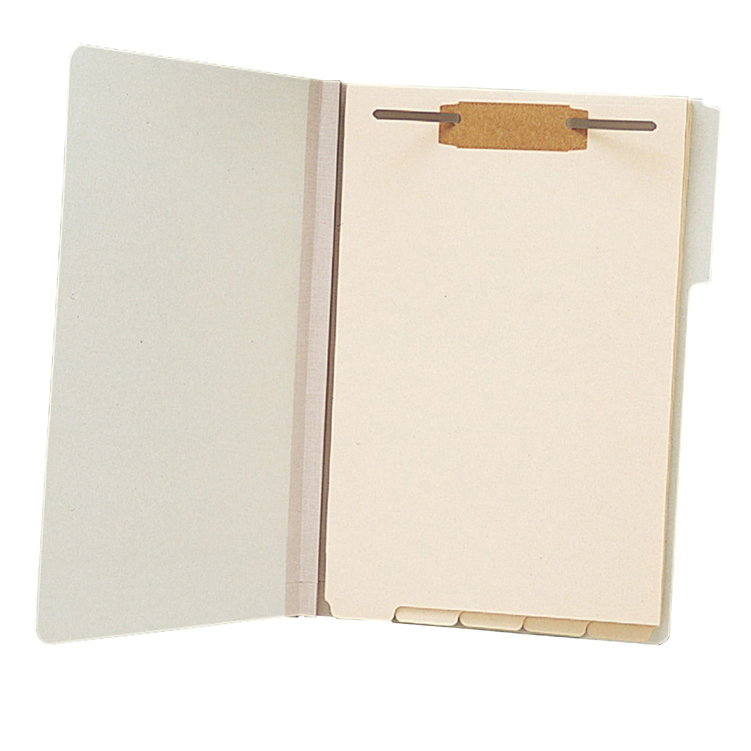 Smead End-Tab Folder Dividers With Fasteners, Legal Size, Manila, Box Of 50 - Image 5