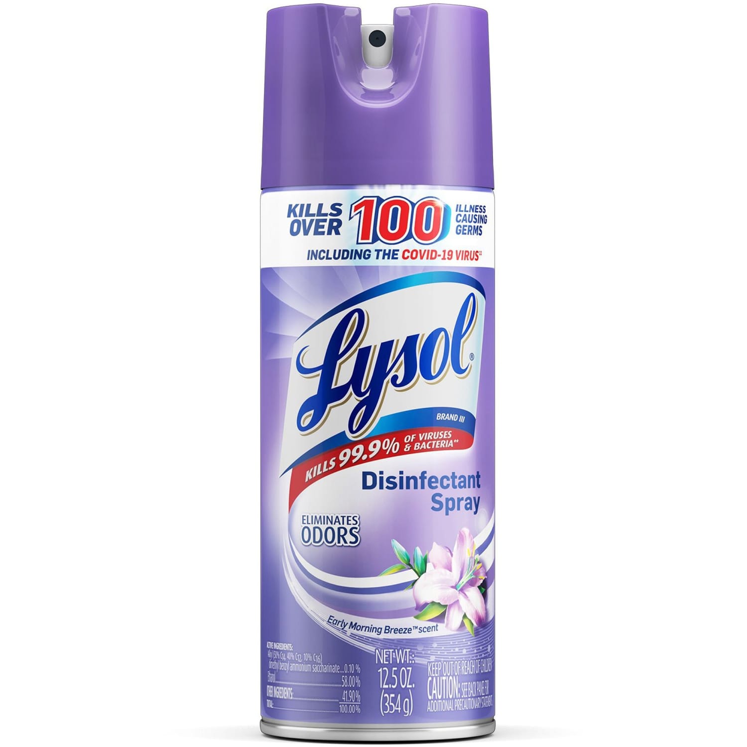 Lysol Breeze Disinfectant Spray, 12.5 Oz, Early Morning Breeze Scent - Image 3