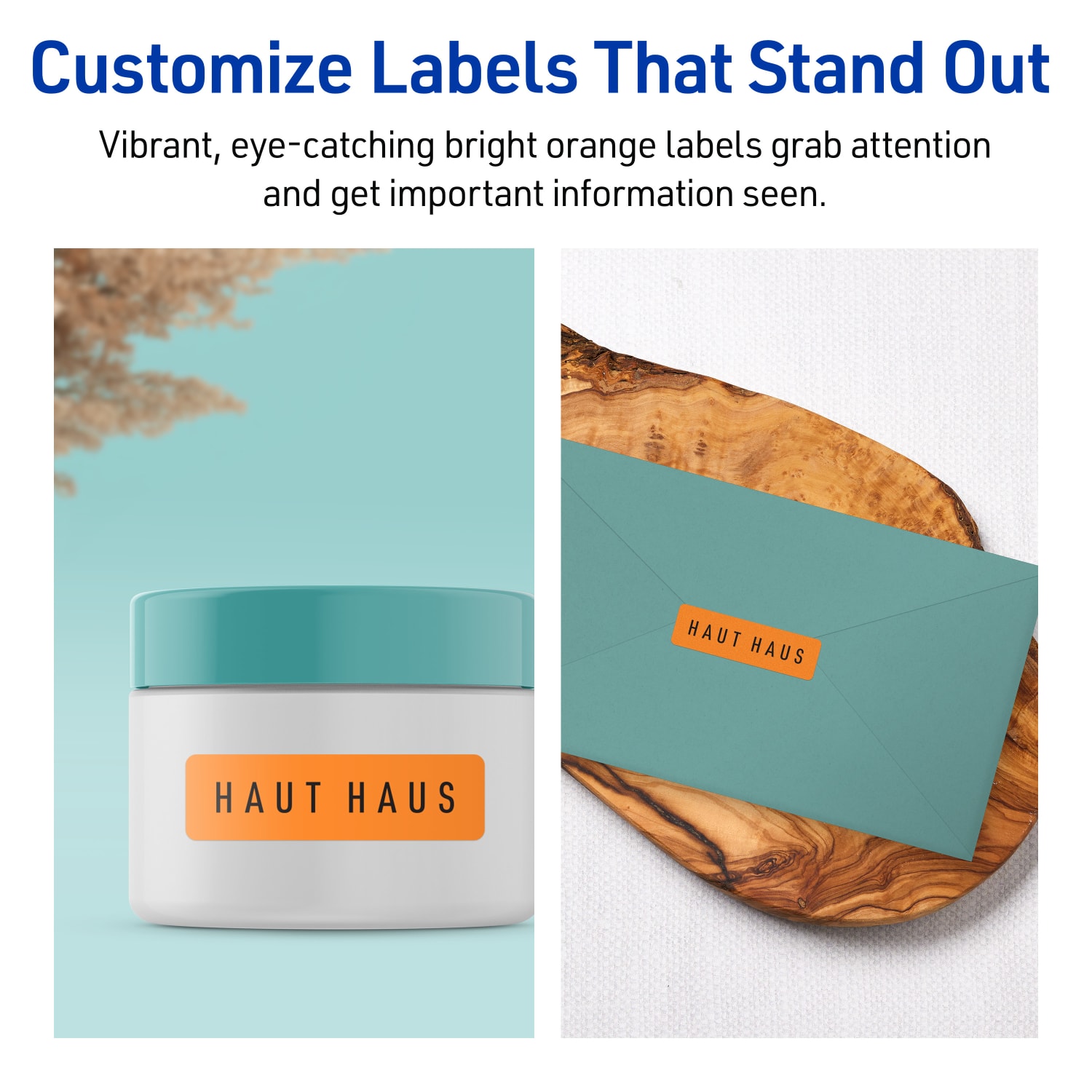 Avery Print-To-The-Edge Labels With Sure Feed Technology And Easy Peel, 94209-BOP20, Rectangle, 2/3in x 1-3/4in, Matte Bright Orange, Pack of 880 - Image 4