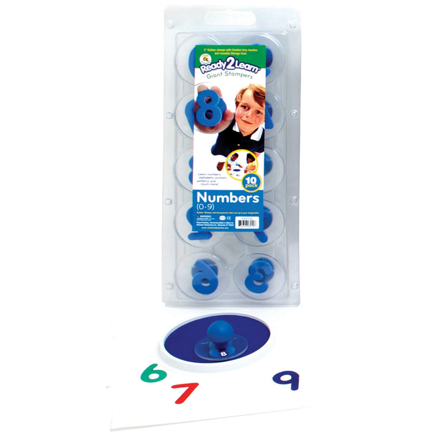READY 2 LEARN Giant Stampers, Numbers 0-9, Set Of 10 - Image 3