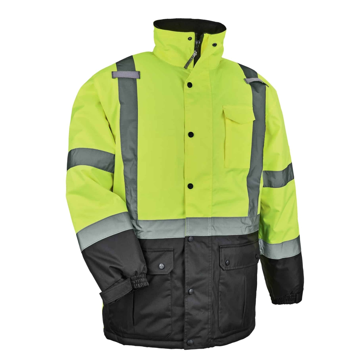 Ergodyne GloWear 8384 Type R Class 3 Polyester Thermal Parka, 4X, Lime - Image 3