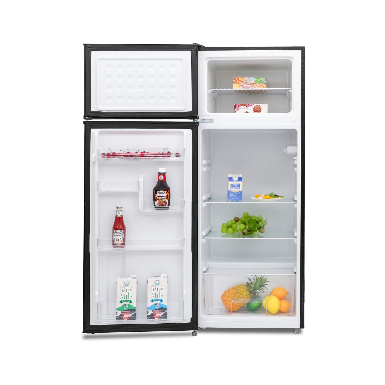 Commercial Cool 7.7 Cu. Ft. Freezer And Top Mount Fridge, Black - Image 3