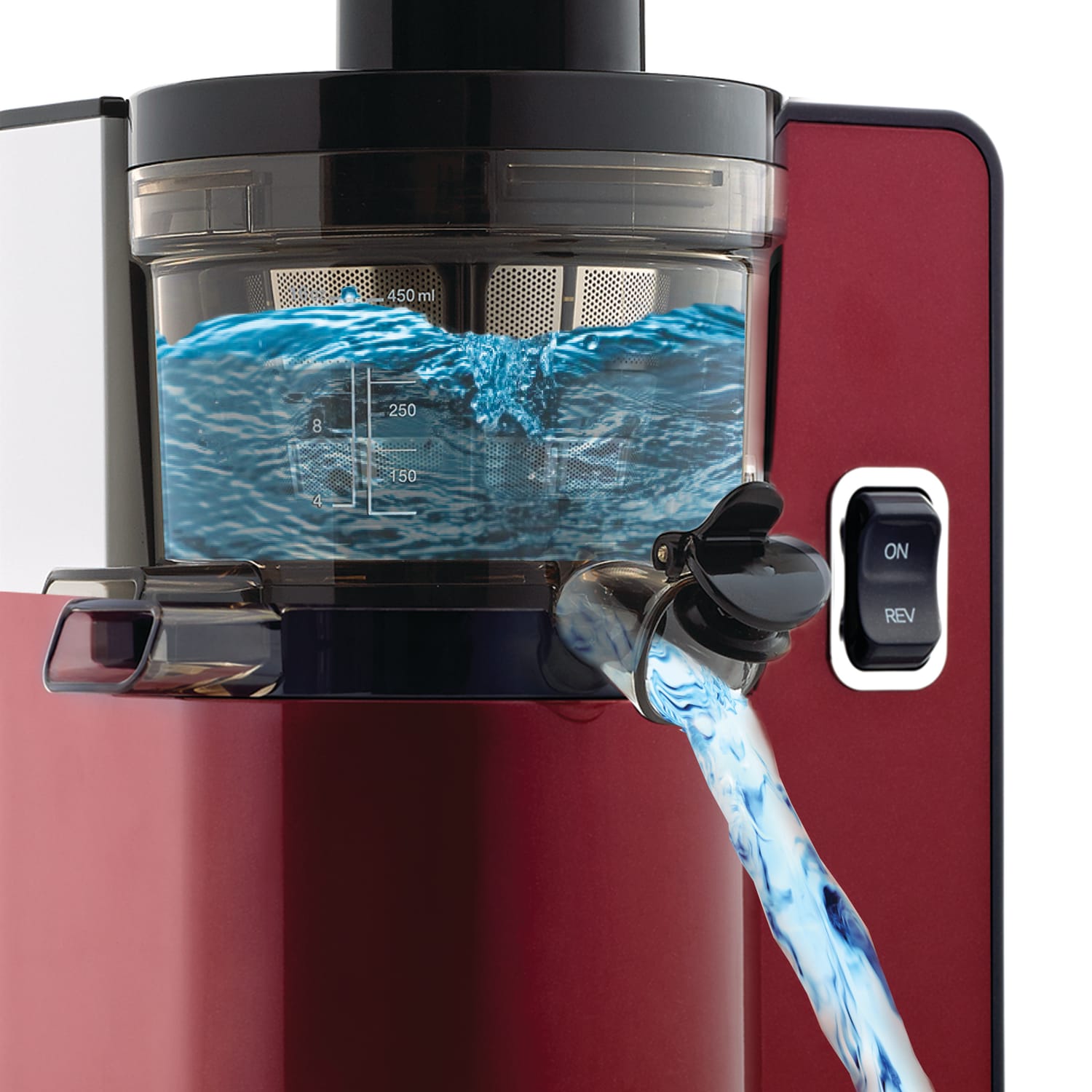 Omega VSJ843QR Juicer, Red - Image 4