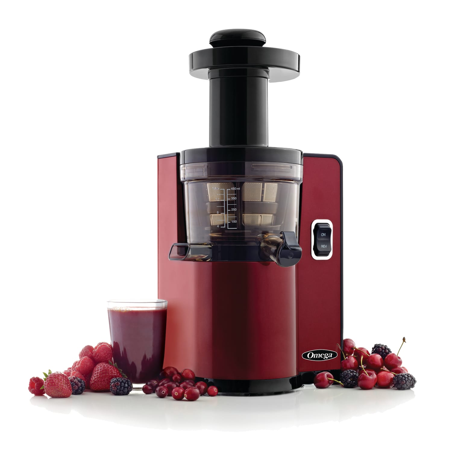 Omega VSJ843QR Juicer, Red - Image 5