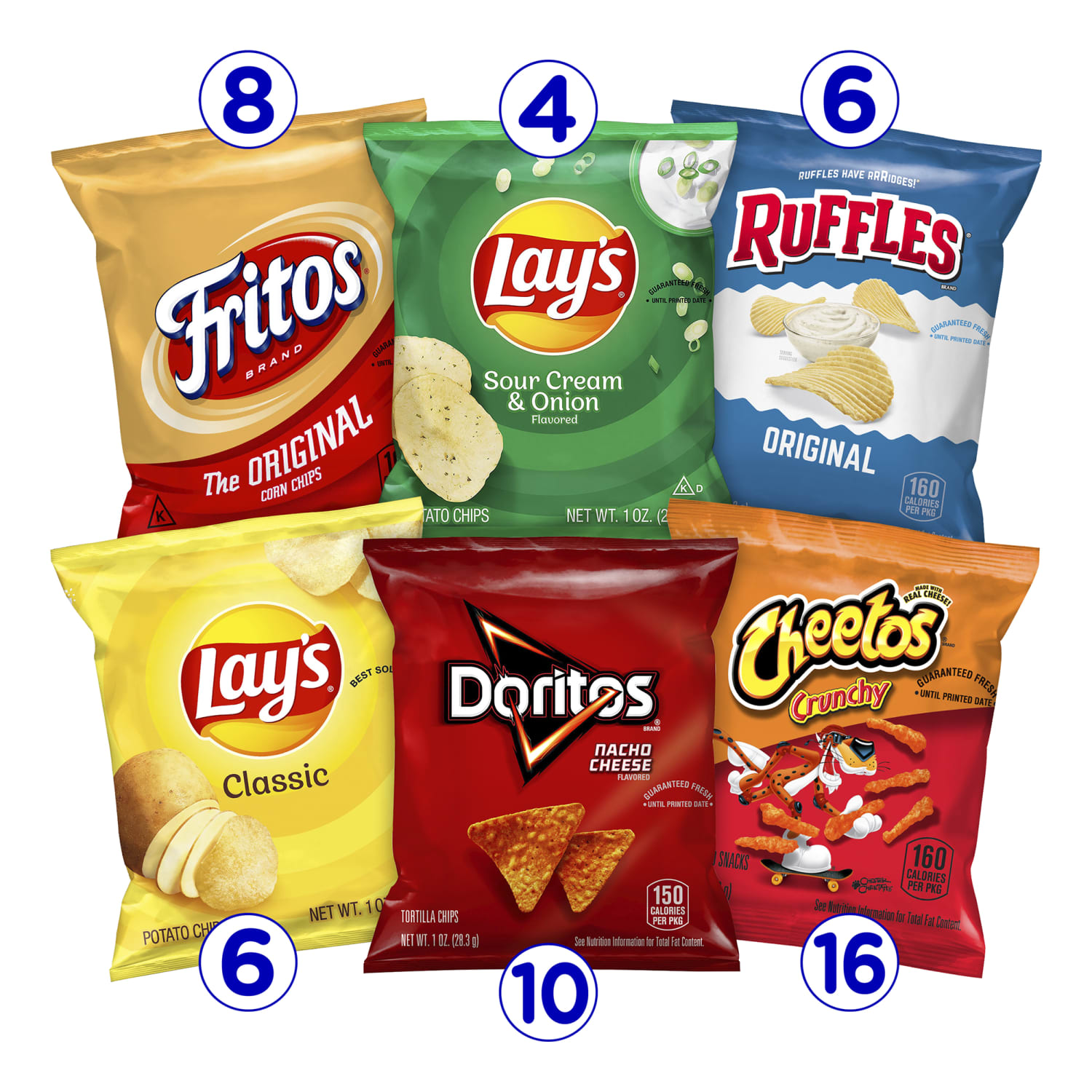 Frito-Lay Classic Variety Pack, 1 Oz, Pack Of 50 Bags - Image 5