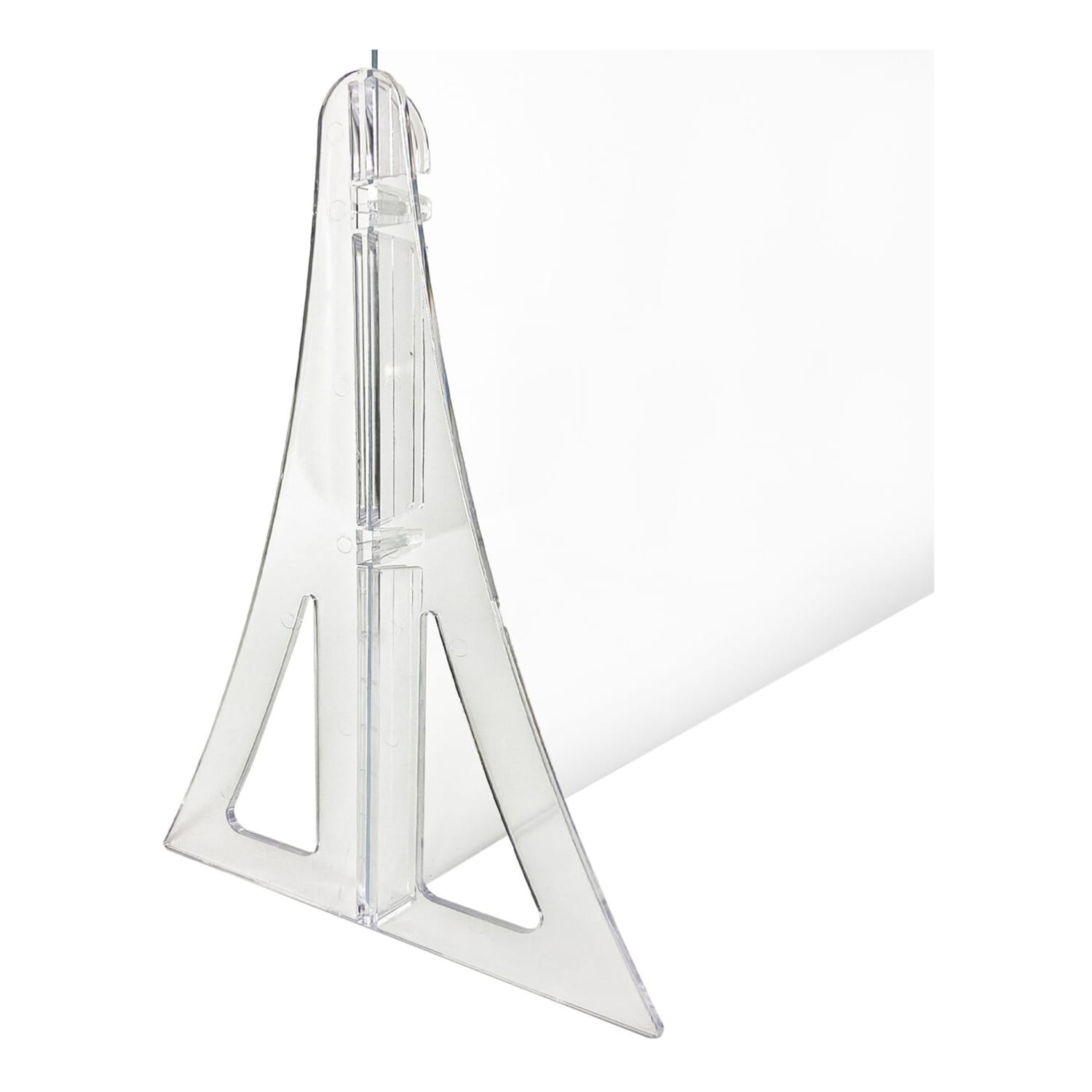 Azar Displays Cashier Shields With Double Legs, 20in x 20in, Clear, Set Of 2 Shields - Image 4
