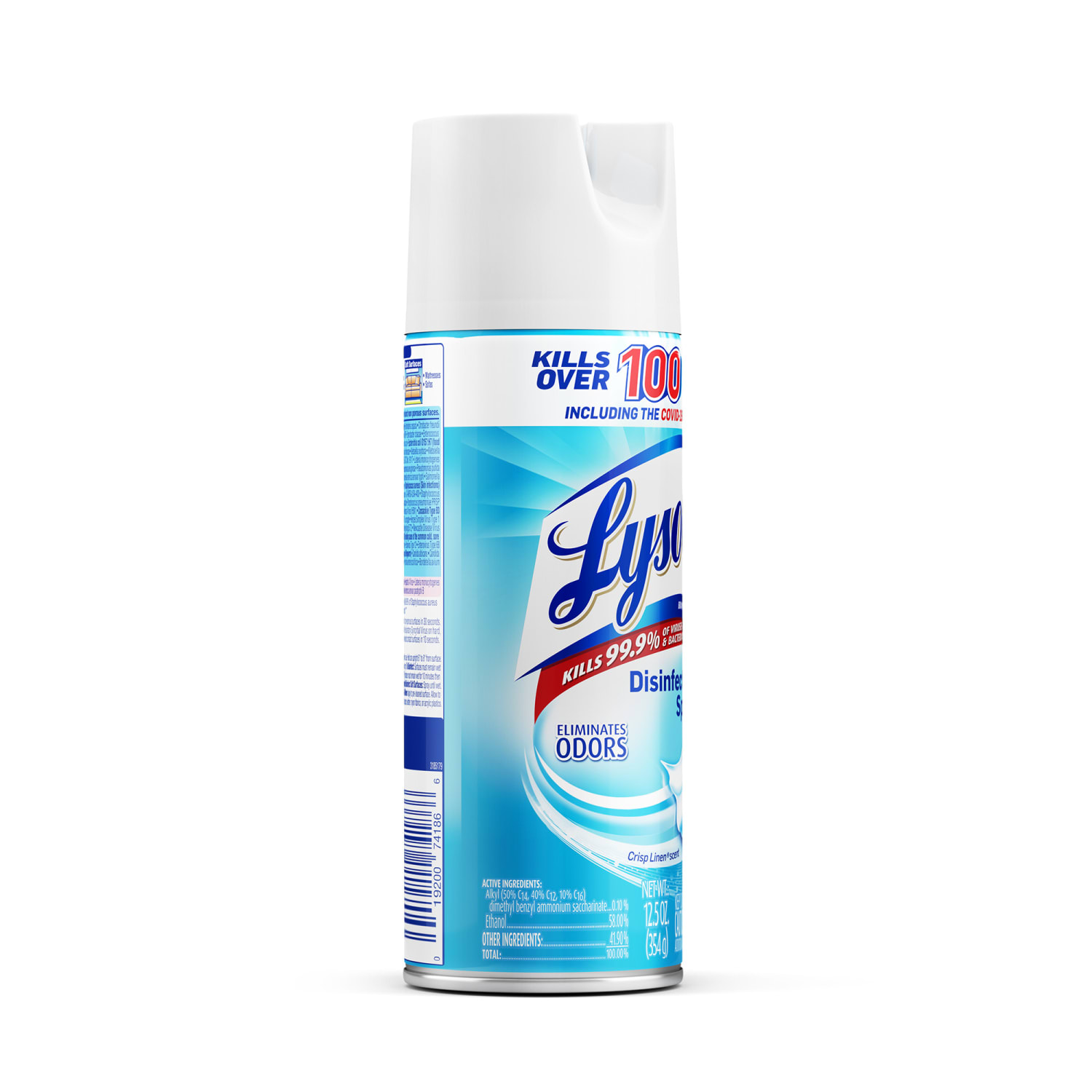 Lysol Disinfectant Spray, Crisp Linen Scent, 12.5 Oz Bottle, Case Of 12 - Image 4