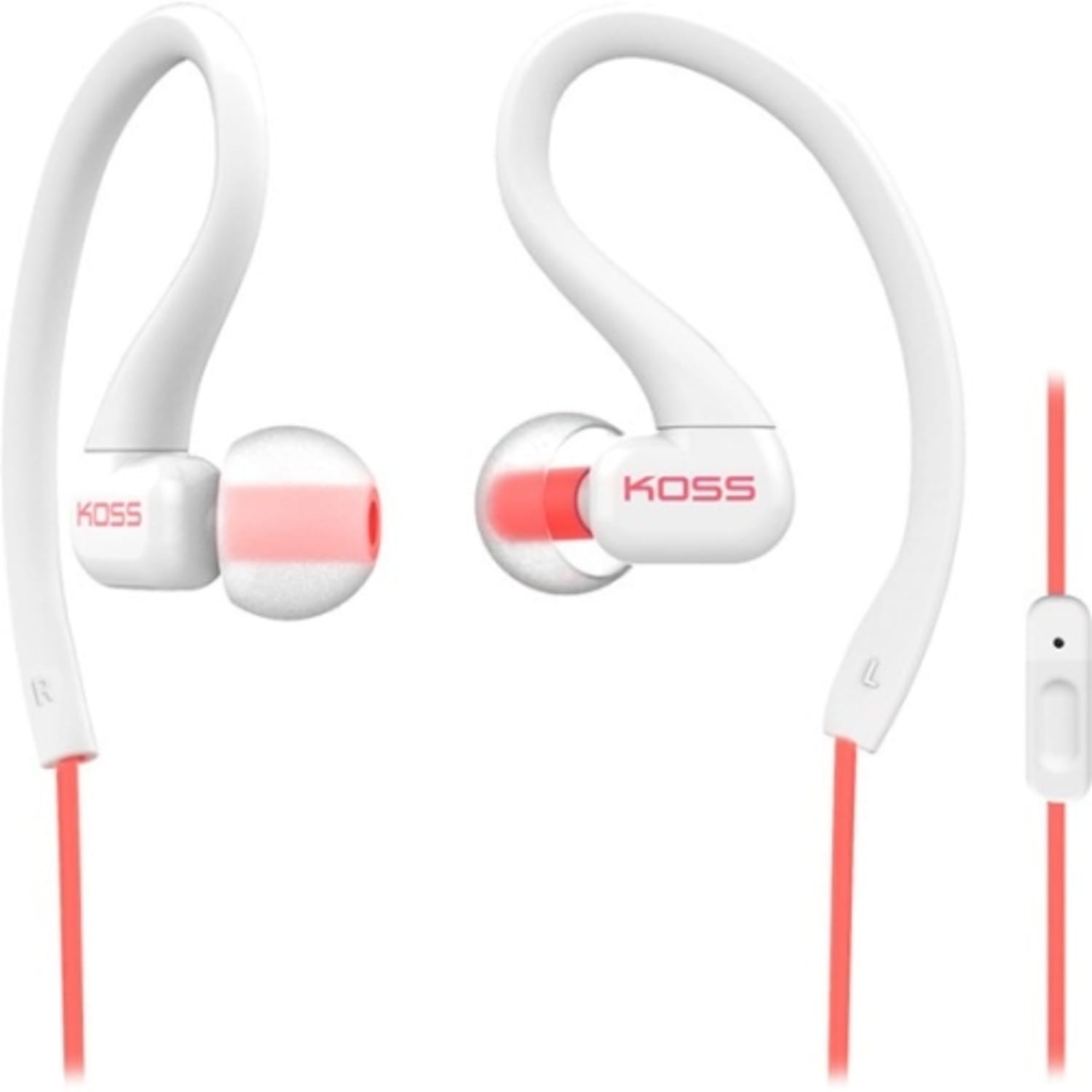 Koss FitClips KSC32i Earset - Stereo - Mini-phone (3.5mm) - Wired - 16 Ohm - 15 Hz - 20 kHz - Earbud, Ove - KSC32IC - Image 3
