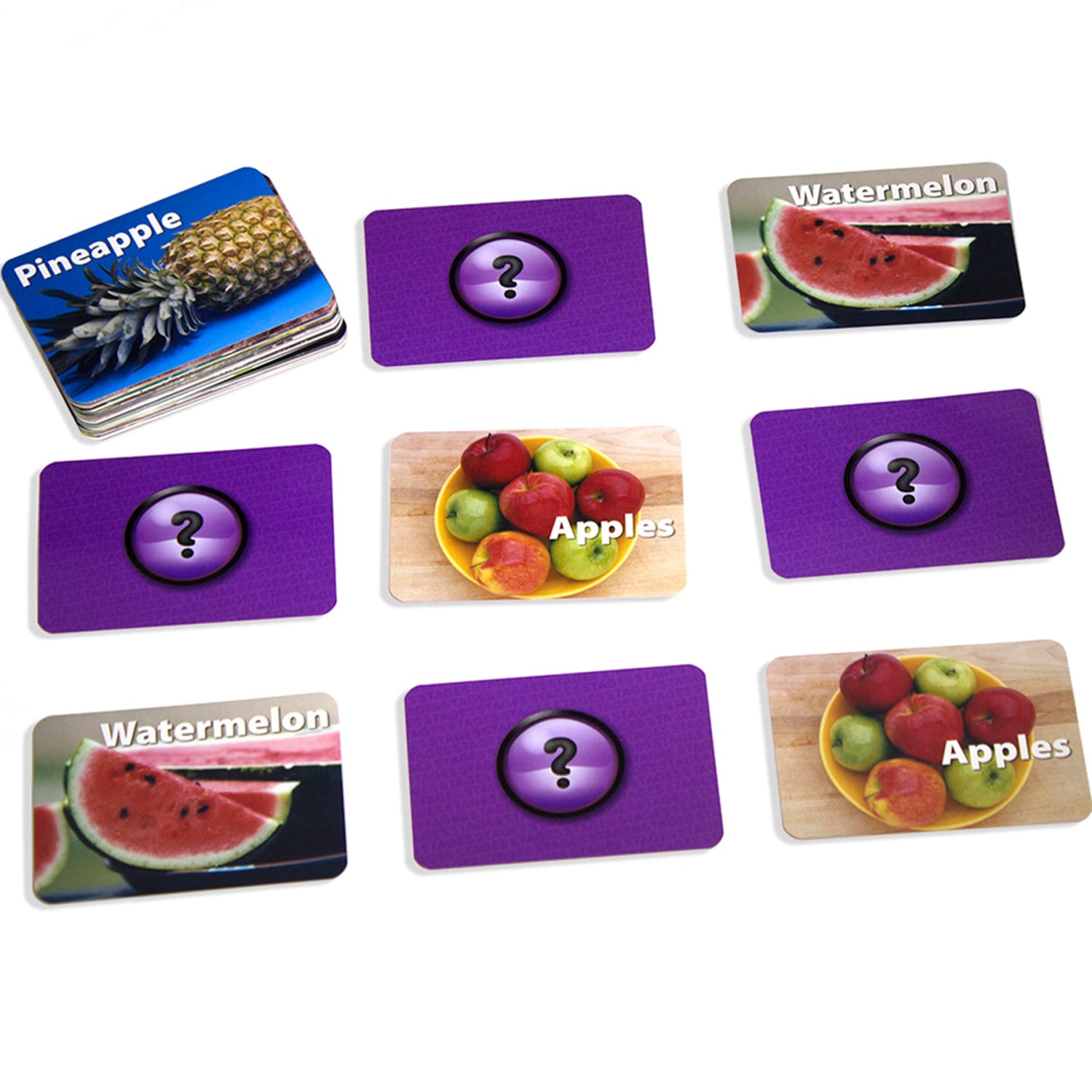Stages Learning Materials Photographic Memory Matching Games, Fruits and Vegetables, Pack Of 3 Games - Image 6