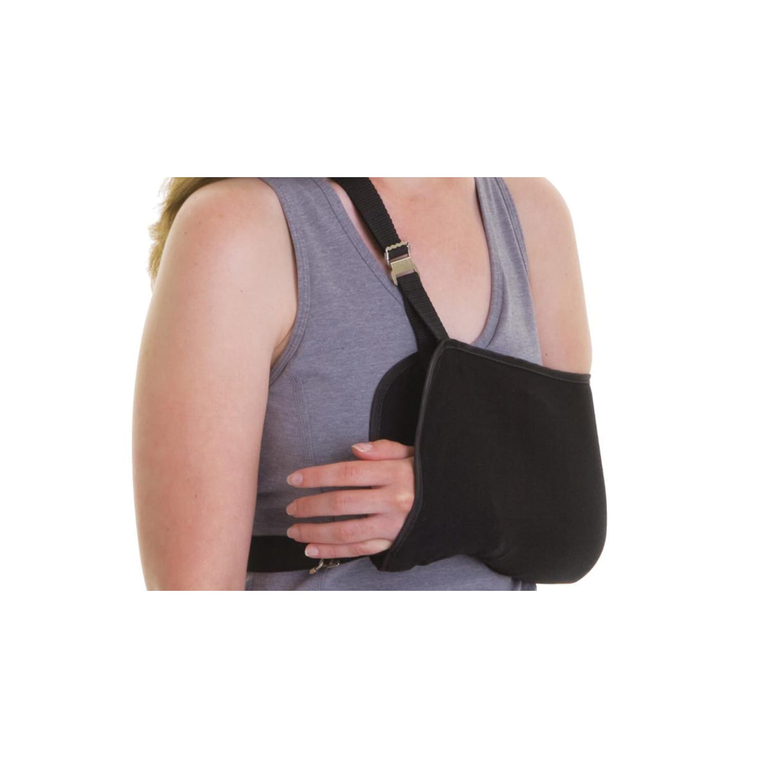 Medline Sling-Style Shoulder Immobilizer With Neck Pad, Medium, Blue
