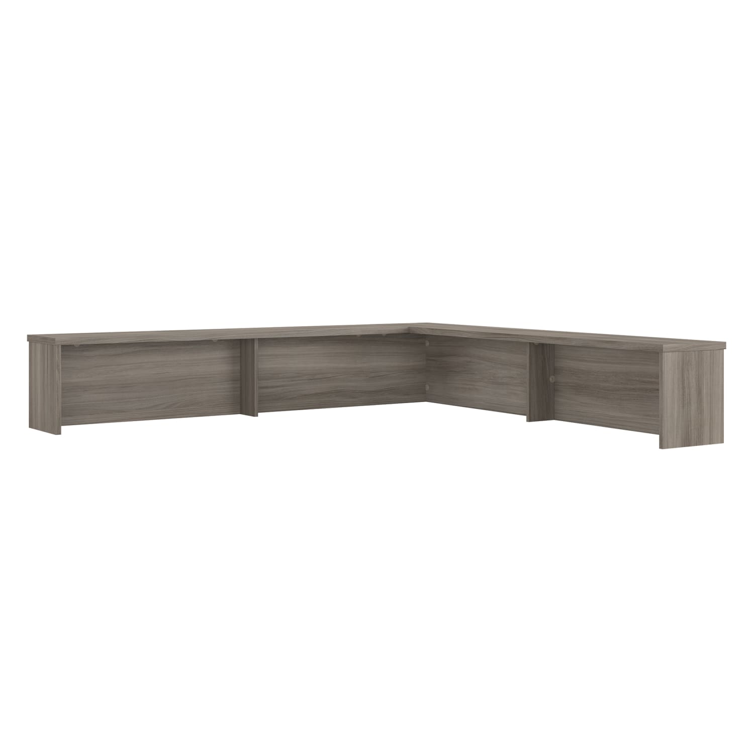 Sauder Affirm 71inW Reception Desktop Hutch, Hudson Elm - Image 3