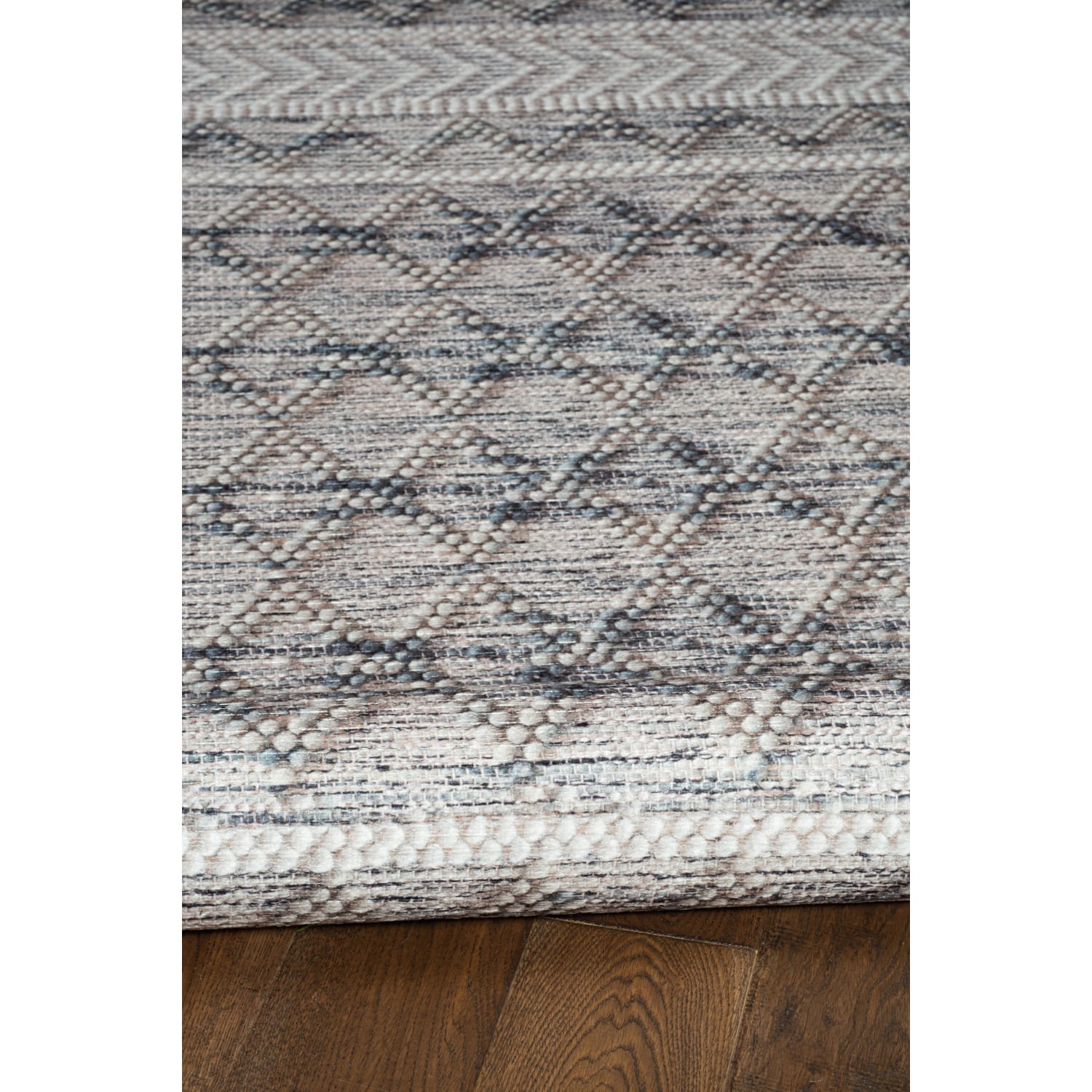 Linon Aria Area Rug, 3ft x 5ft, Adler Cream/Blue - Image 6