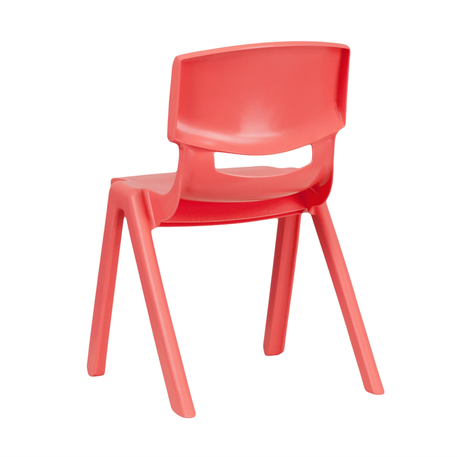 Flash Furniture Plastic Stackable School Chairs With 13 14in Seat Height Red Pack Of 4 Chairs PopularChairscom