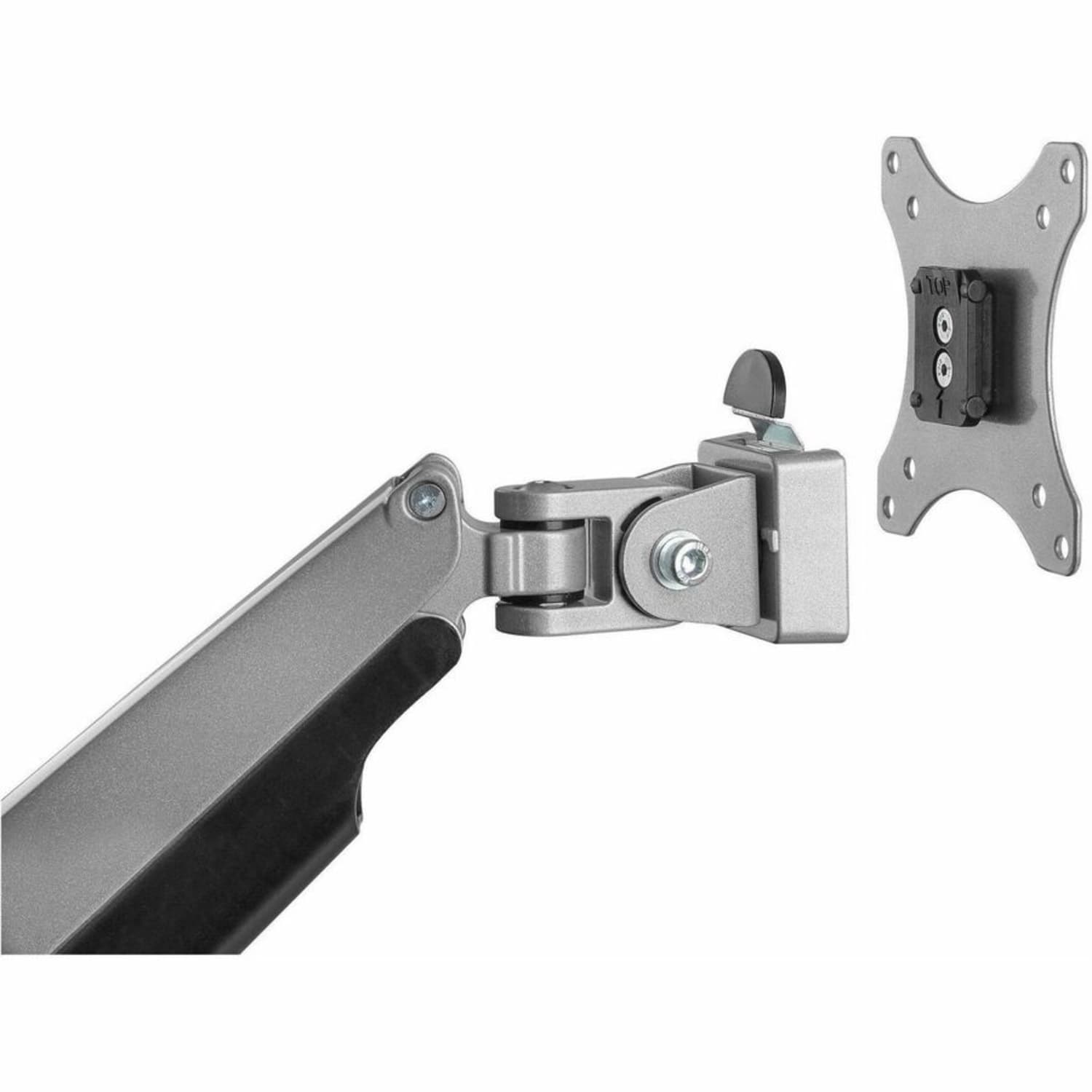 StarTech.com Single Desk Mount Monitor Arm - Full Motion - Articulating - For VESA Mount Monitors up to 34in - Heavy Duty Aluminum - Silver - Image 6