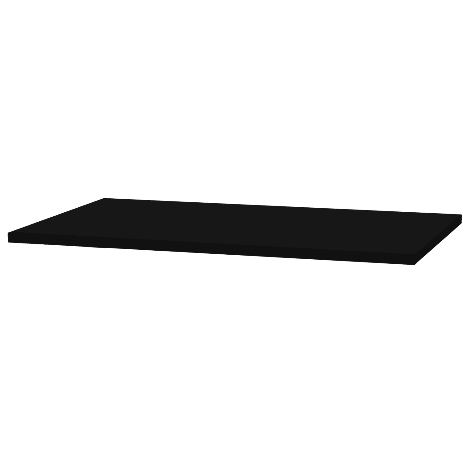 Fellowes 48inW Rectangle Worksurface Laminate Desktop, Black